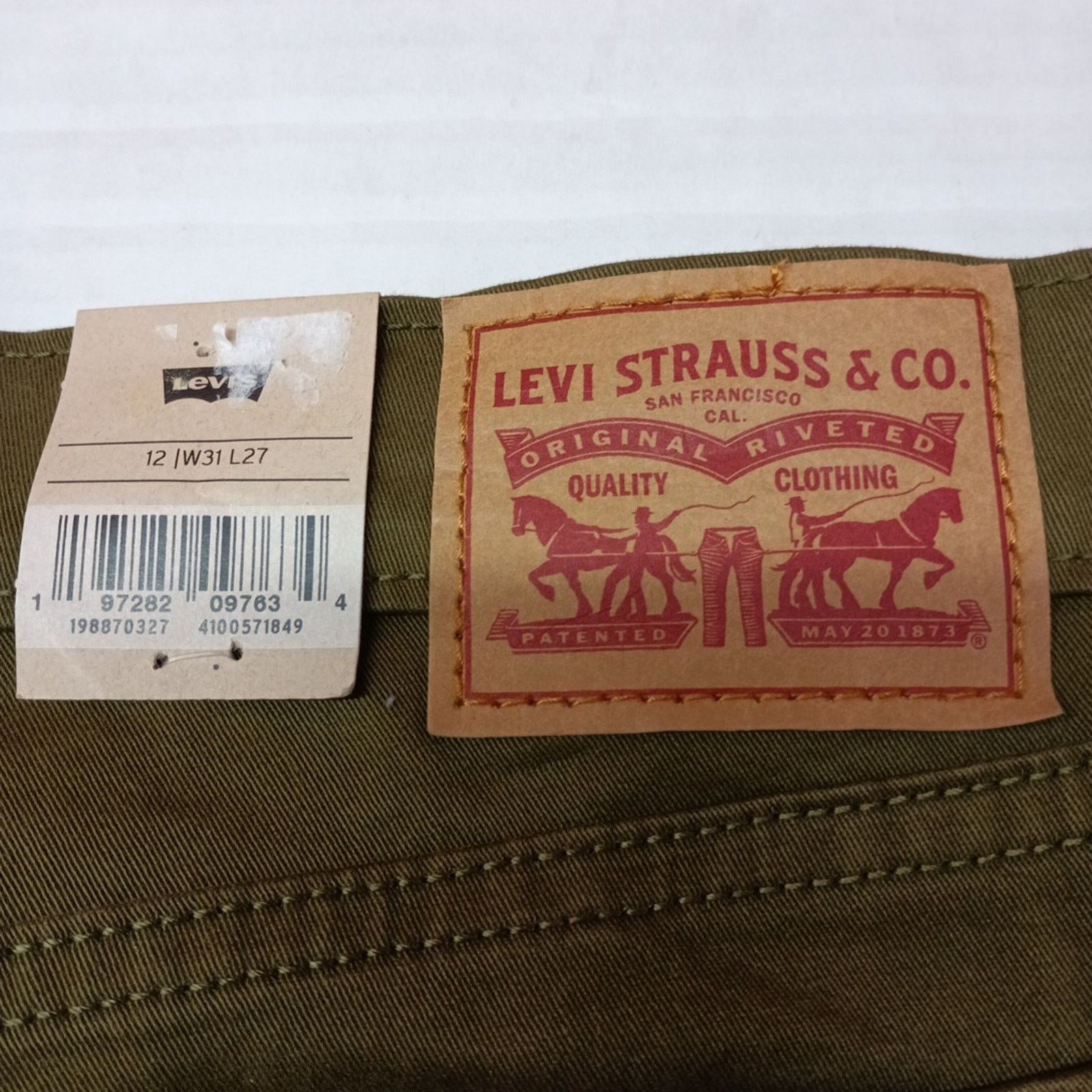 Levi's Levi's Women Tapered Leg Boyfriend Jeans Size 12 31x27 Green Size 31" - 9 Thumbnail