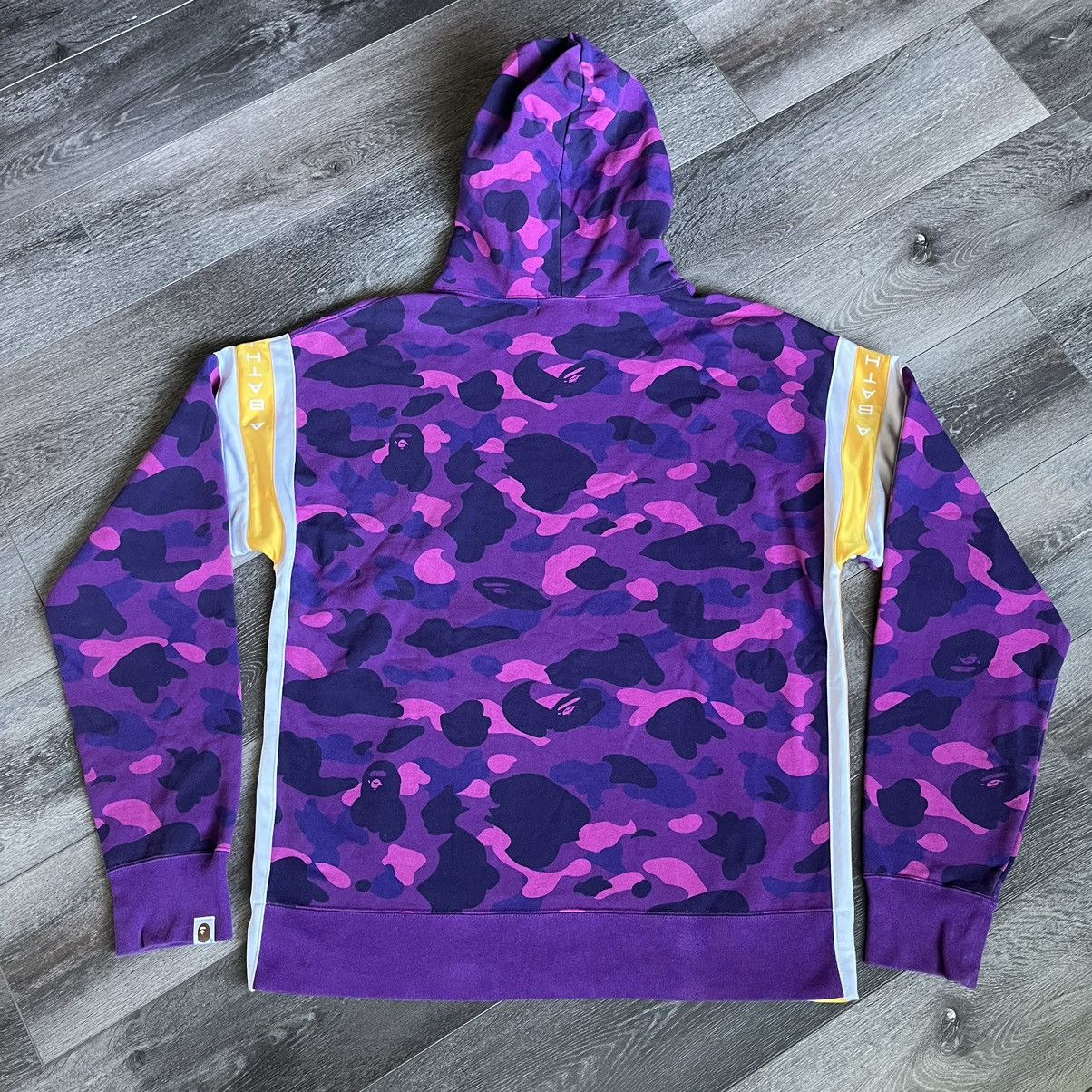 Bape A Bathing Ape Bape Color Camo Tape Stripe Pullover Hoodie Size US XL / EU 56 / 4 - 2 Thumbnail
