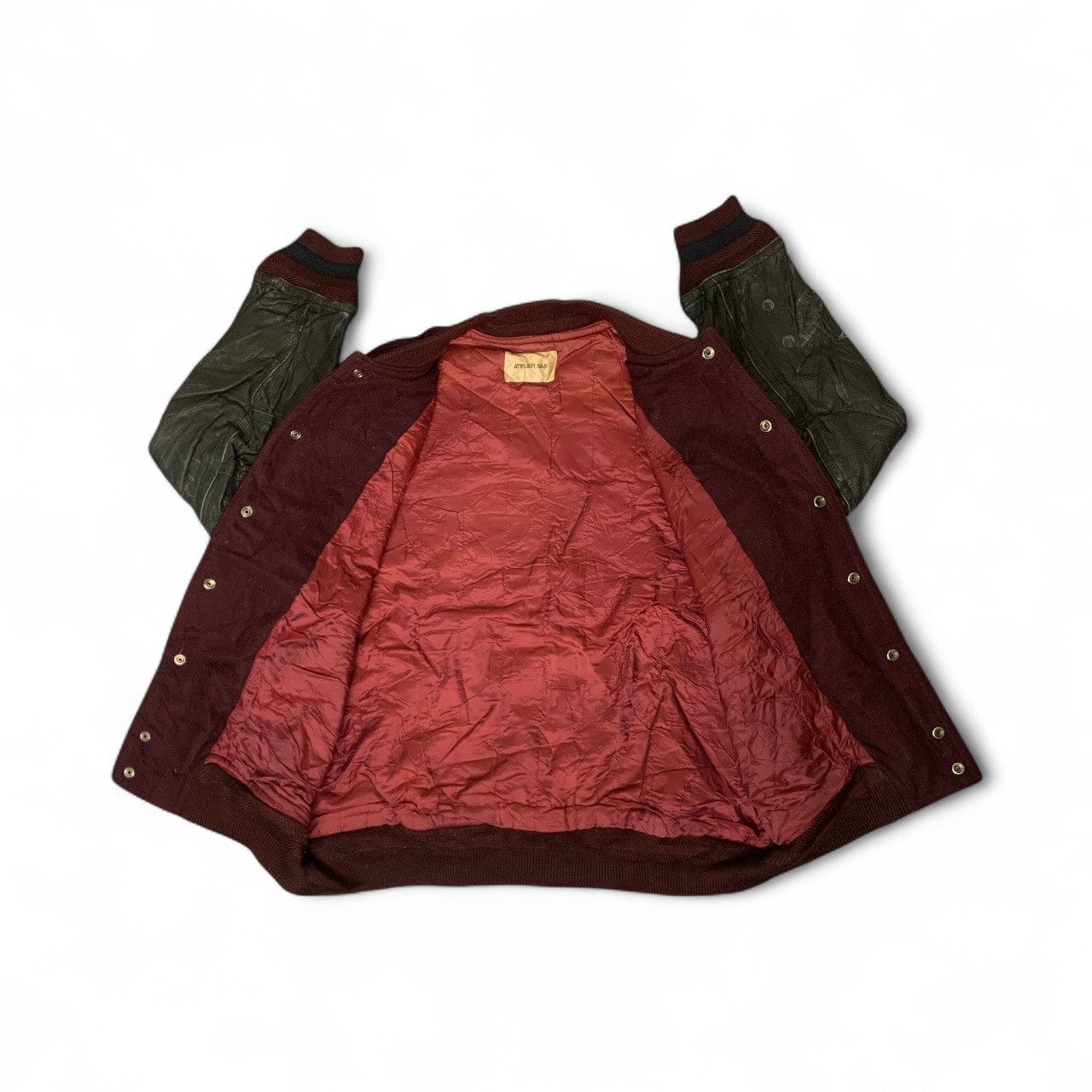 Japanese Brand Rare Design Vintage Atelier Sab Varsity Jackets Size US XL / EU 56 / 4 - 3 Thumbnail