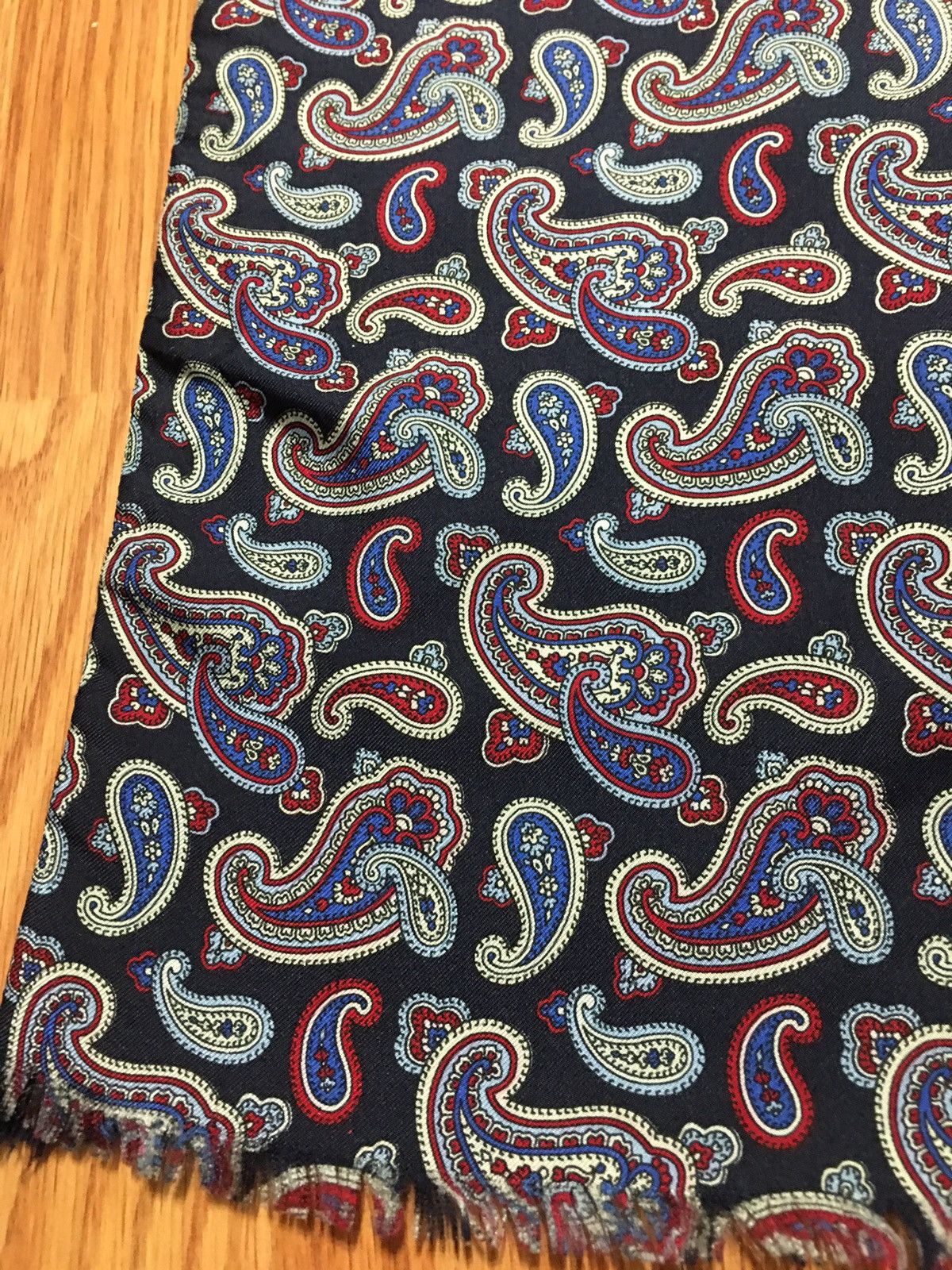 Vintage Michelsons London England Elegant Mens Silk Wool Scarf Size ONE SIZE - 6 Thumbnail