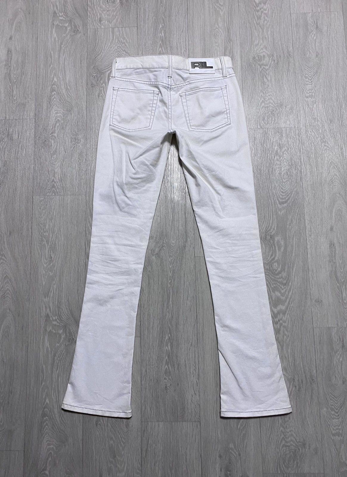 Ralph Lauren Black Label Womens Ralph Lauren 380 Black Label White Flared Jeans Denim Size 27" / US 4 / IT 40 - 4 Thumbnail