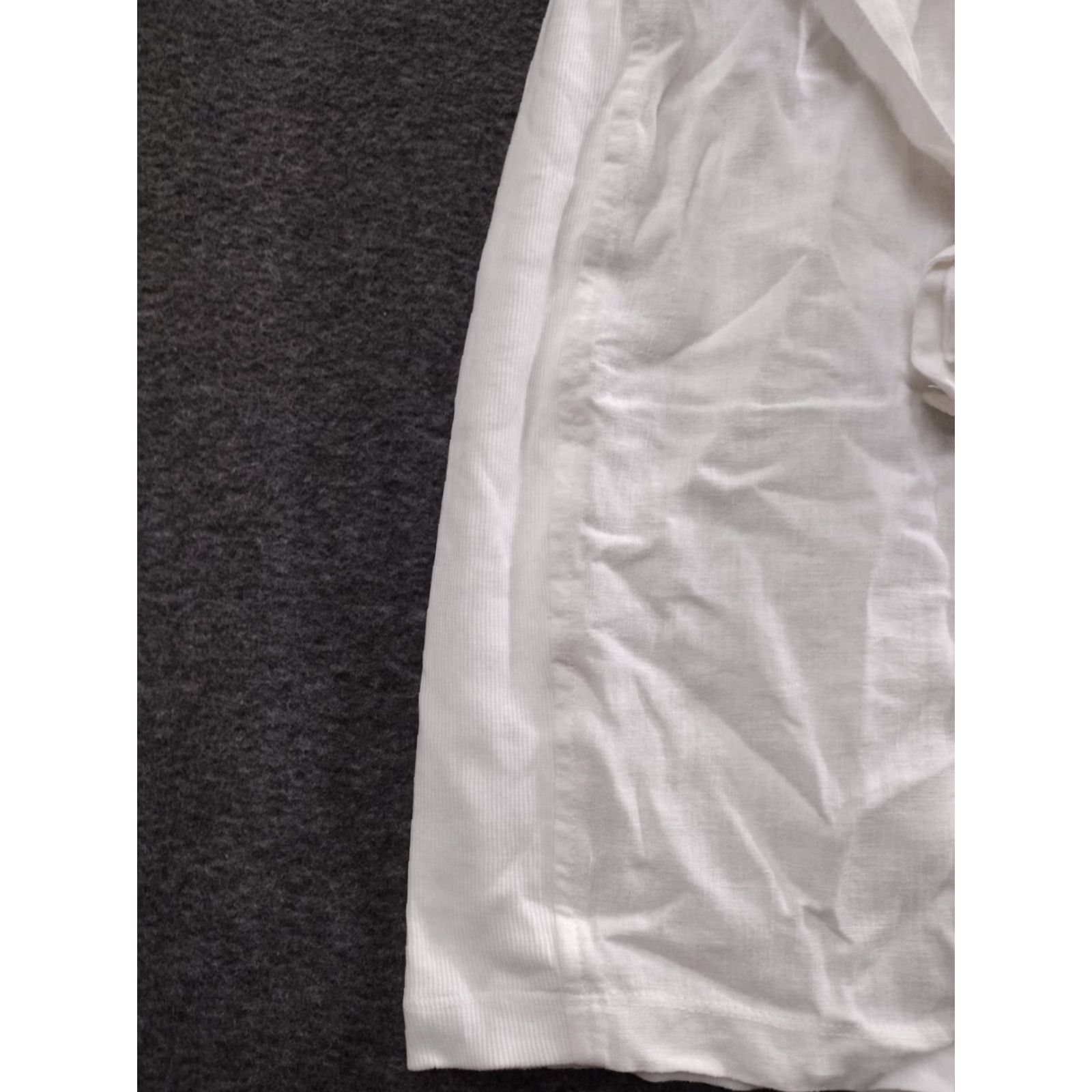 Guess Guess Shirt Dress Women's White Linen Belted Logo Buttons Collared Button Down Size M Size M / US 6-8 / IT 42-44 - 7 Thumbnail