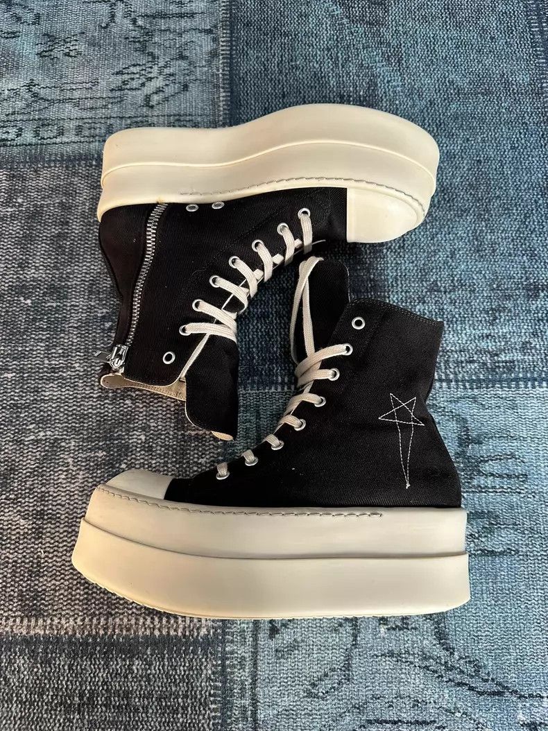 Rick Owens Rick Owens High top platform Converse shoes Size US 7.5 / IT 37.5 - 1 Thumbnail