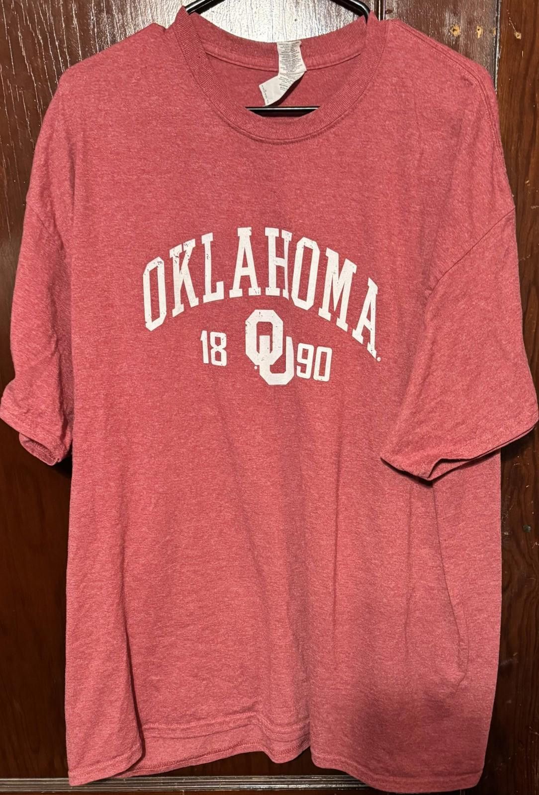 Other Oklahoma Sooners Red Logo Short Sleeve Tee Men's Size XXL Size ONE SIZE - 1 Thumbnail