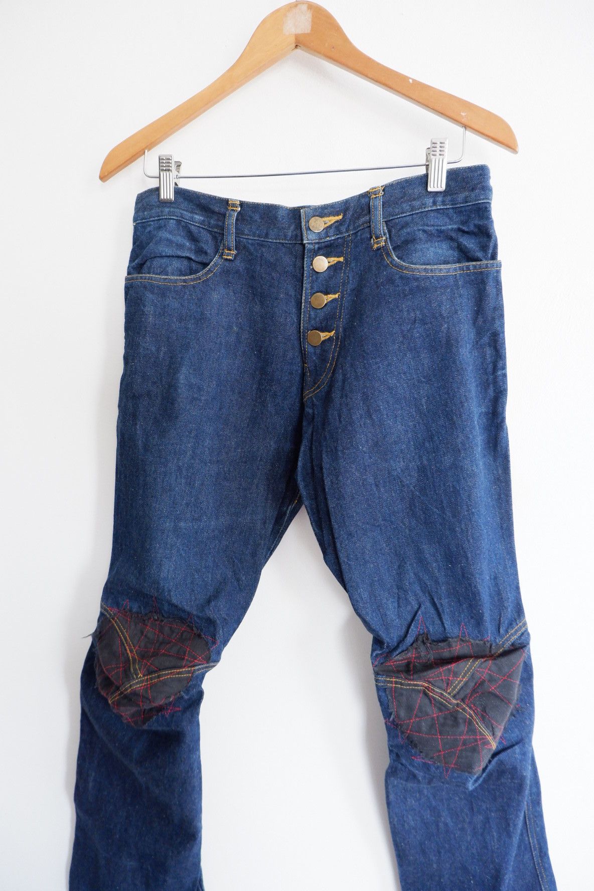 Christopher Nemeth Christopher Nemeth Patchwork Double Knee Denim Size US 30 / EU 46 - 5 Thumbnail