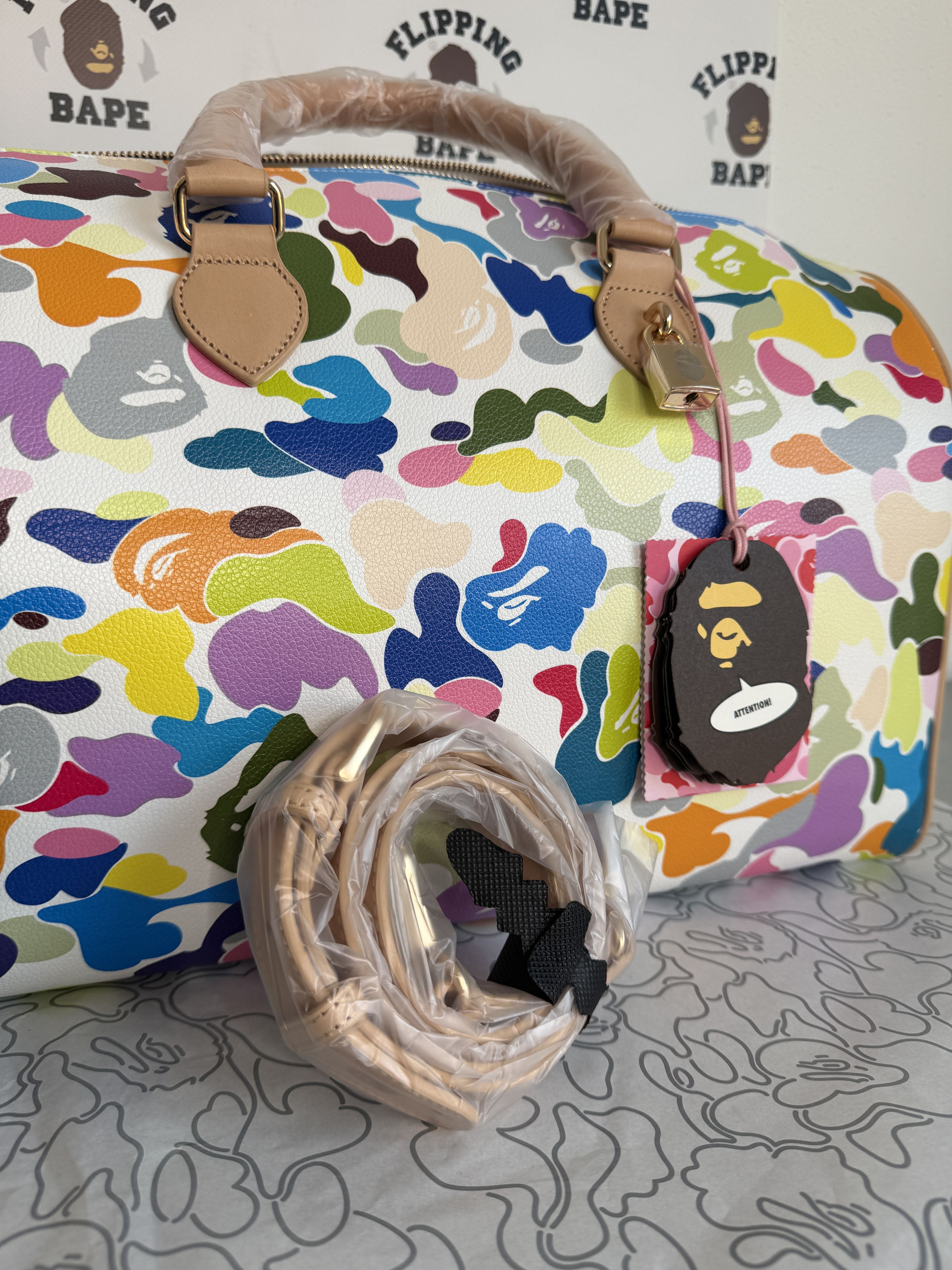 Bape MULTI CAMO BOSTON BAG Size ONE SIZE - 9 Thumbnail