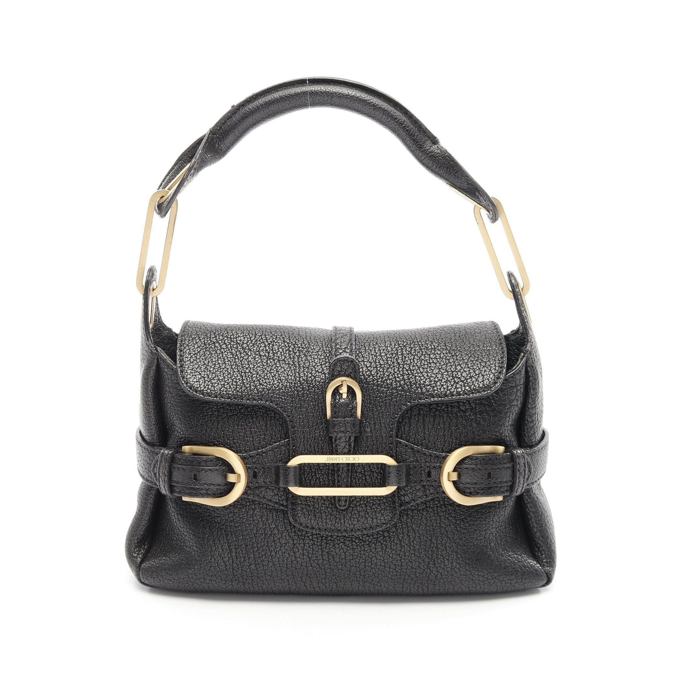 Jimmy Choo Jimmy Choo Handbag Leather Black Size ONE SIZE - 1 Thumbnail