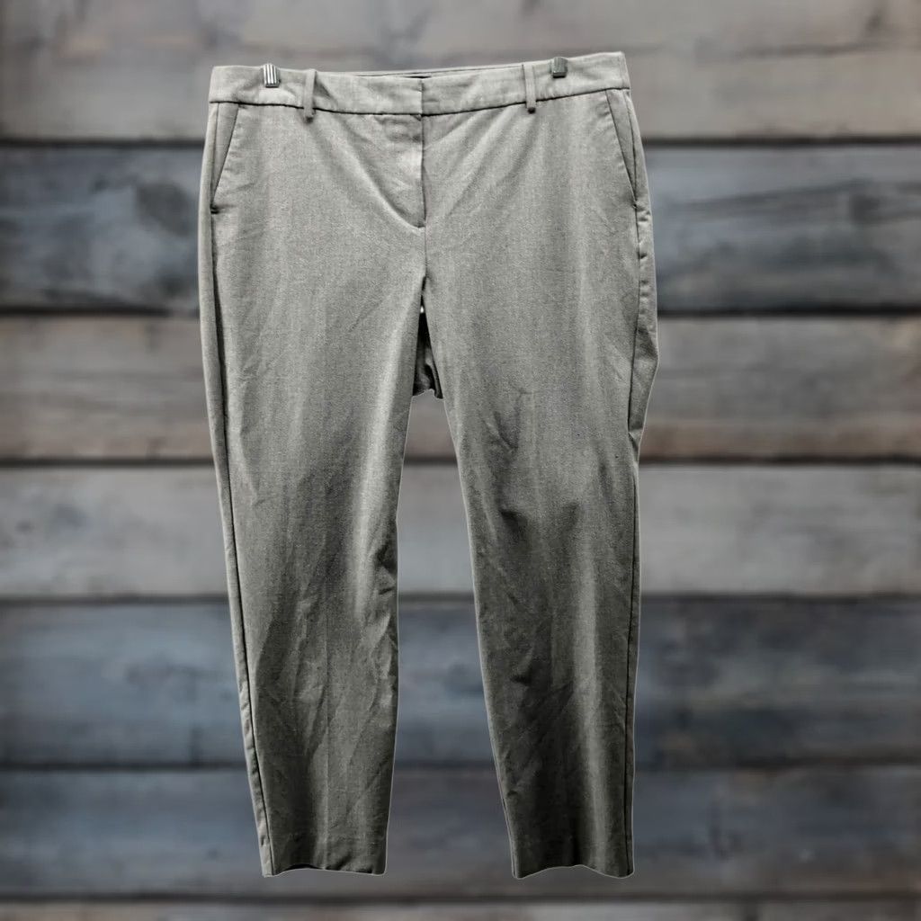 J.Crew J. Crew Ruby Dress Pants Womens 18 Gray High Rise Slim Stretch Tapered Front Pockets Dress Pants Womens 18 Gray High Rise Slim Stretch Size 40" / US 18 - 1 Thumbnail