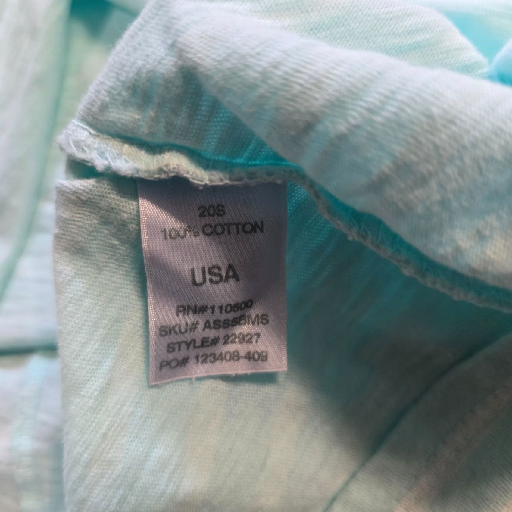 Vintage Fresh Produce Womens XS Size Medium Blue Striped Casual Shirt Size XXL / US 16-18 / IT 52-54 - 7 Thumbnail