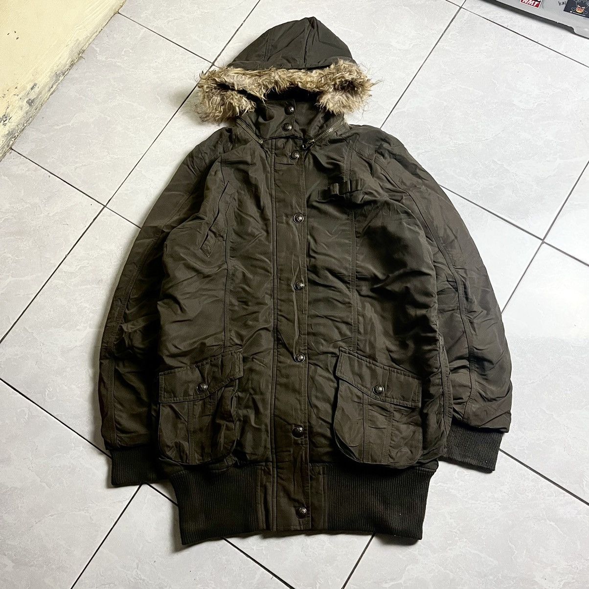 Japanese Brand 😍Unkwon fur jacket olive green style if sx ws nine lgb goa Size US L / EU 52-54 / 3 - 1 Thumbnail