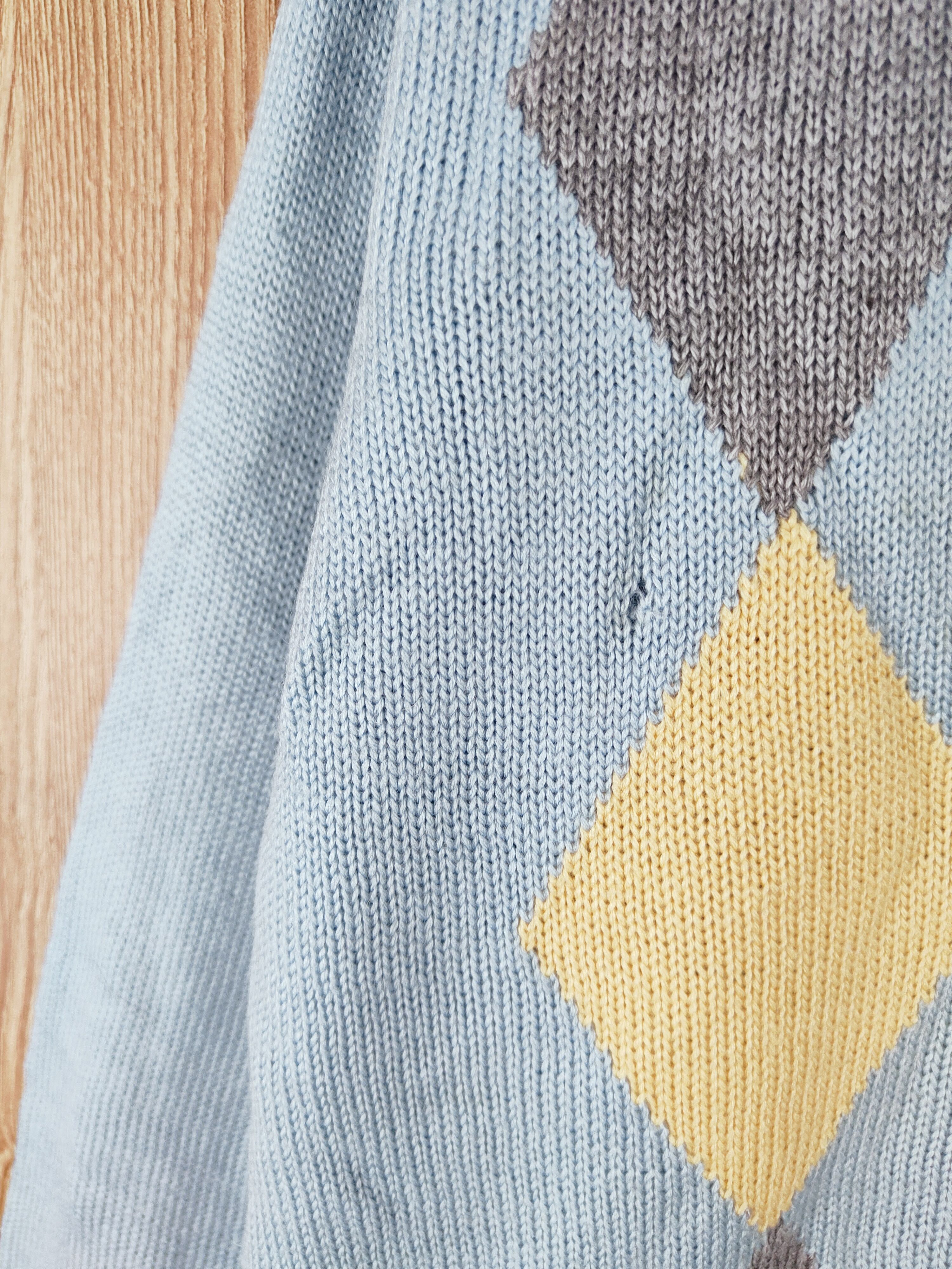 Japanese Brand J.Ates Blue Knitwear Cardigan #W038 Size US L / EU 52-54 / 3 - 3 Thumbnail