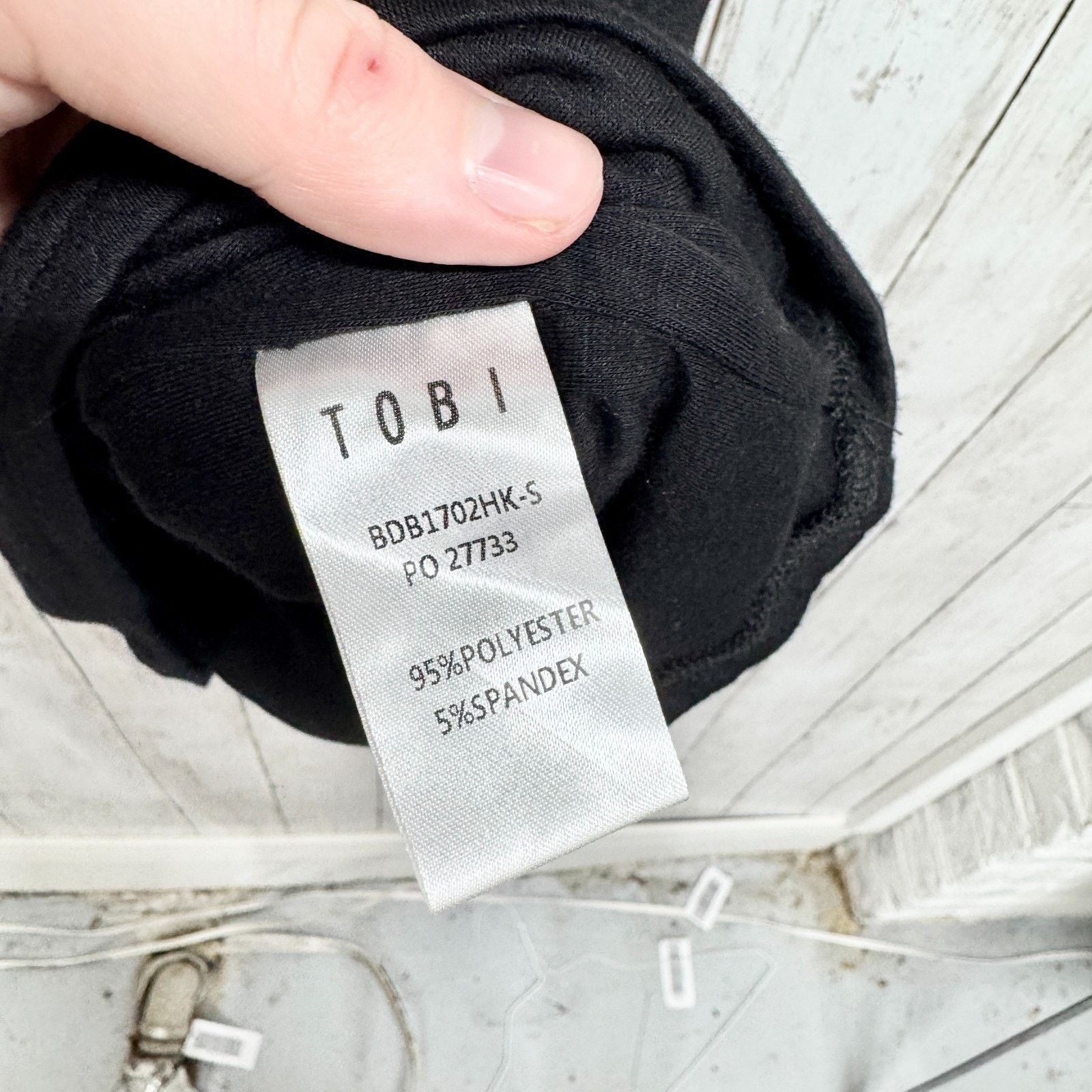 Other Tobi Dress Women Size Small Black Sleeveless Sheath Stretchy Size S / US 4 / IT 40 - 5 Thumbnail