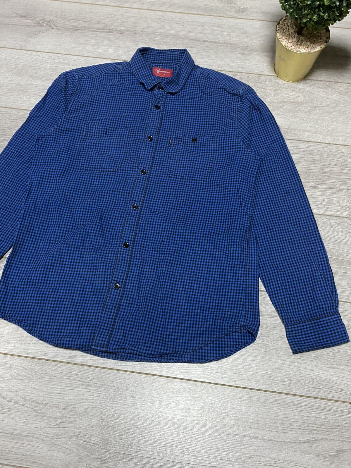 Supreme Supreme flannel buttons check shirt pockets Size US L / EU 52-54 / 3 - 3 Thumbnail