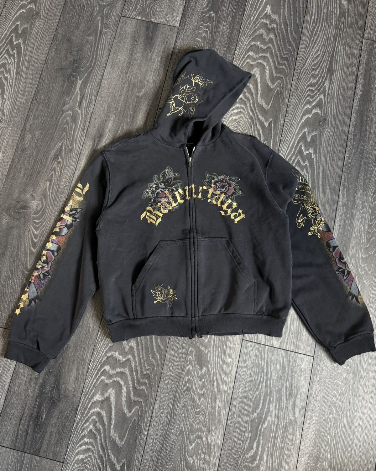 Balenciaga Tattoo Hoodie | Grailed