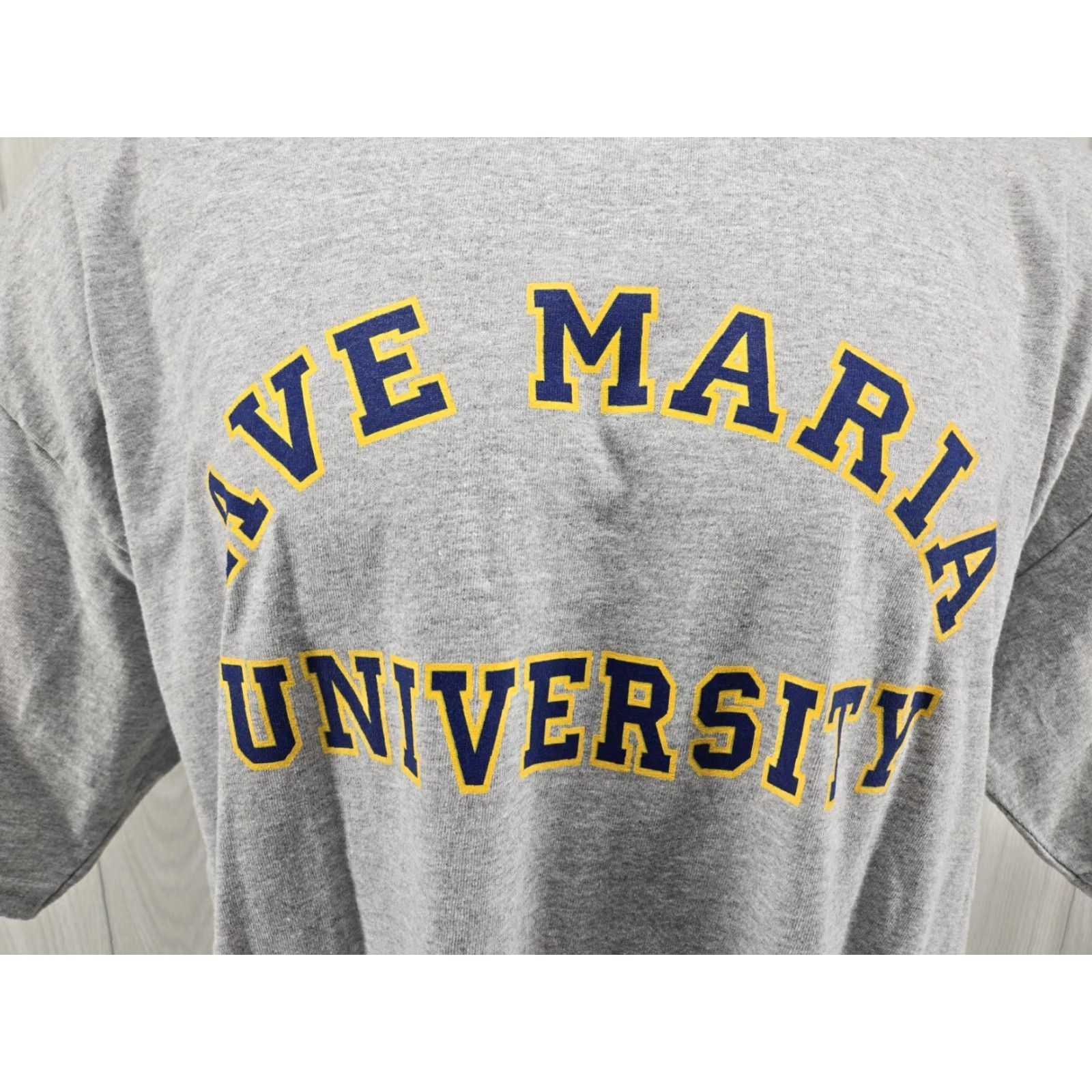 Gildan VINTAGE Ave Maria University Gildan T Shirt Gray XL Mens University 90s Size US XL / EU 56 / 4 - 4 Thumbnail