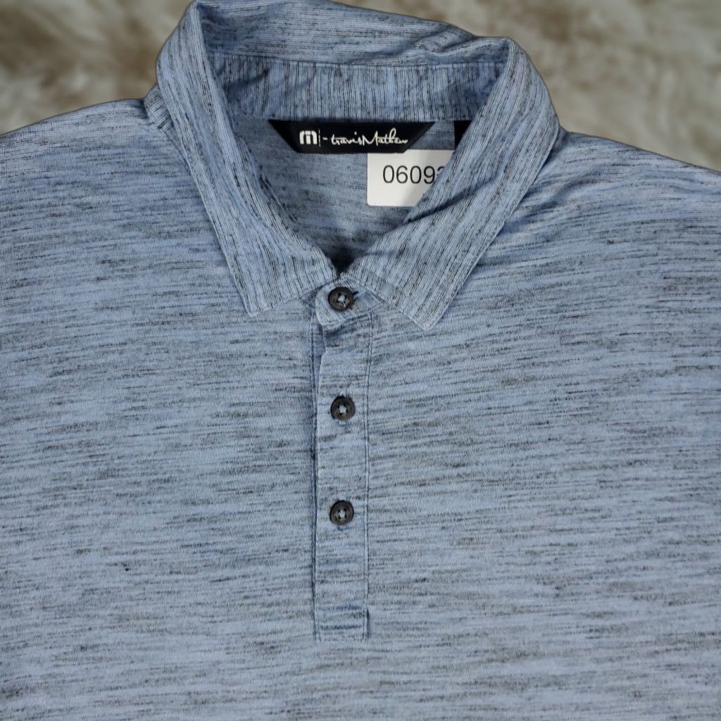 TravisMathew Travis Mathew Polo Shirt Mens Size Medium Blue Golf Casual Short Sleeve Size US M / EU 48-50 / 2 - 1 Thumbnail