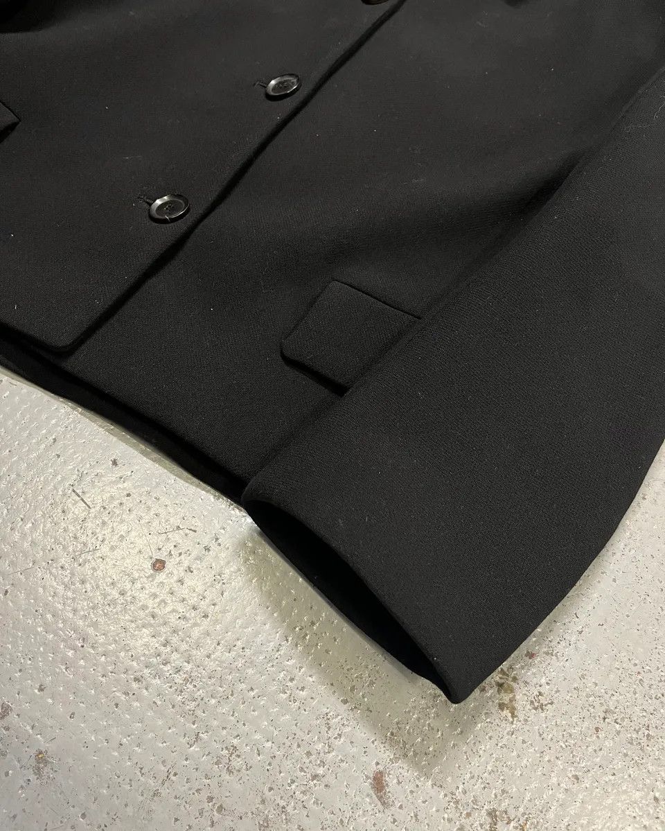 Gucci 2010s Gucci Leopard Collar Black Wool Jacket Size M / US 6-8 / IT 42-44 - 6 Thumbnail