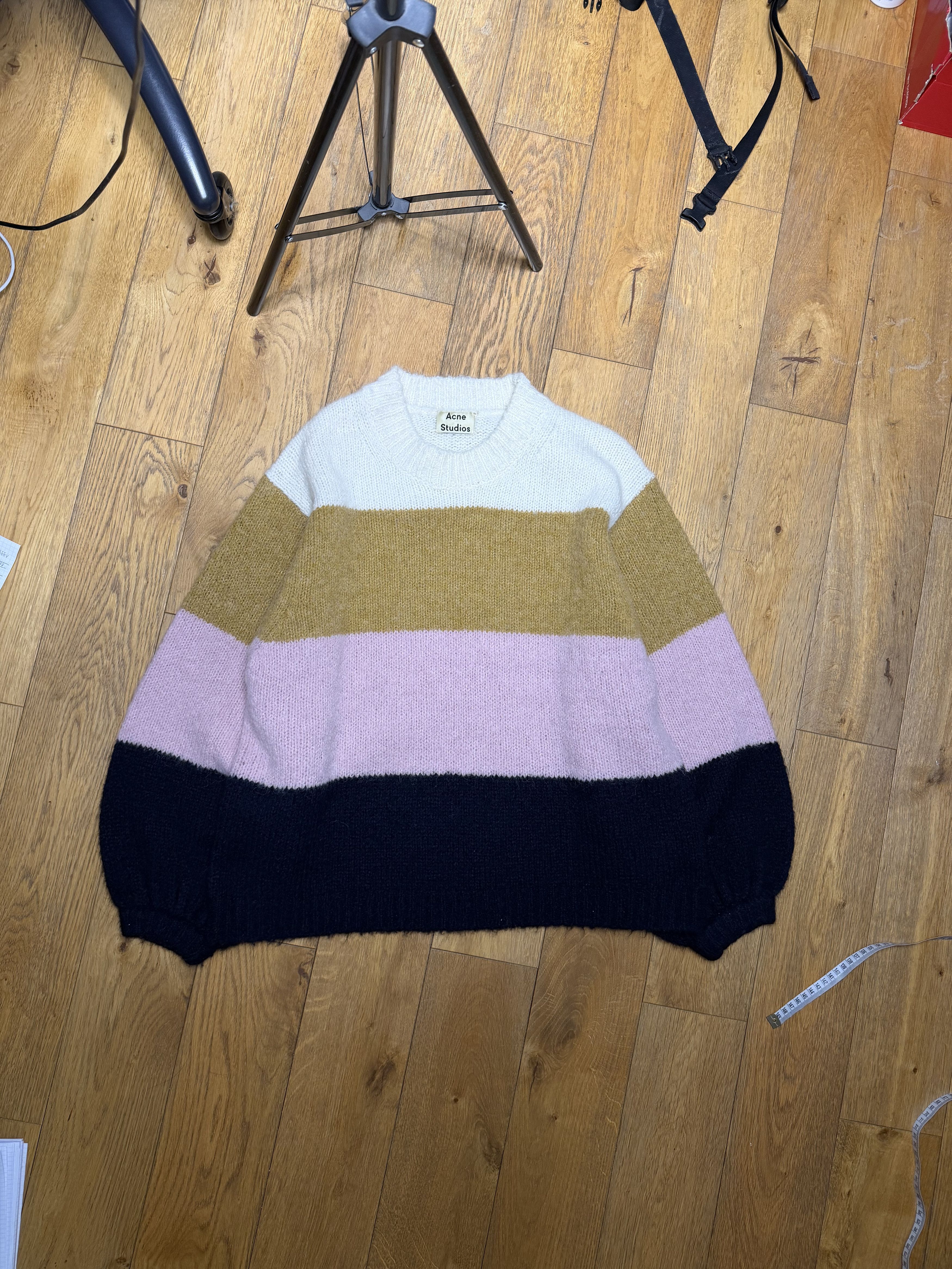 Acne Studios Acne Studios striped alpaca knit sweater Size US M / EU 48-50 / 2 - 1 Thumbnail