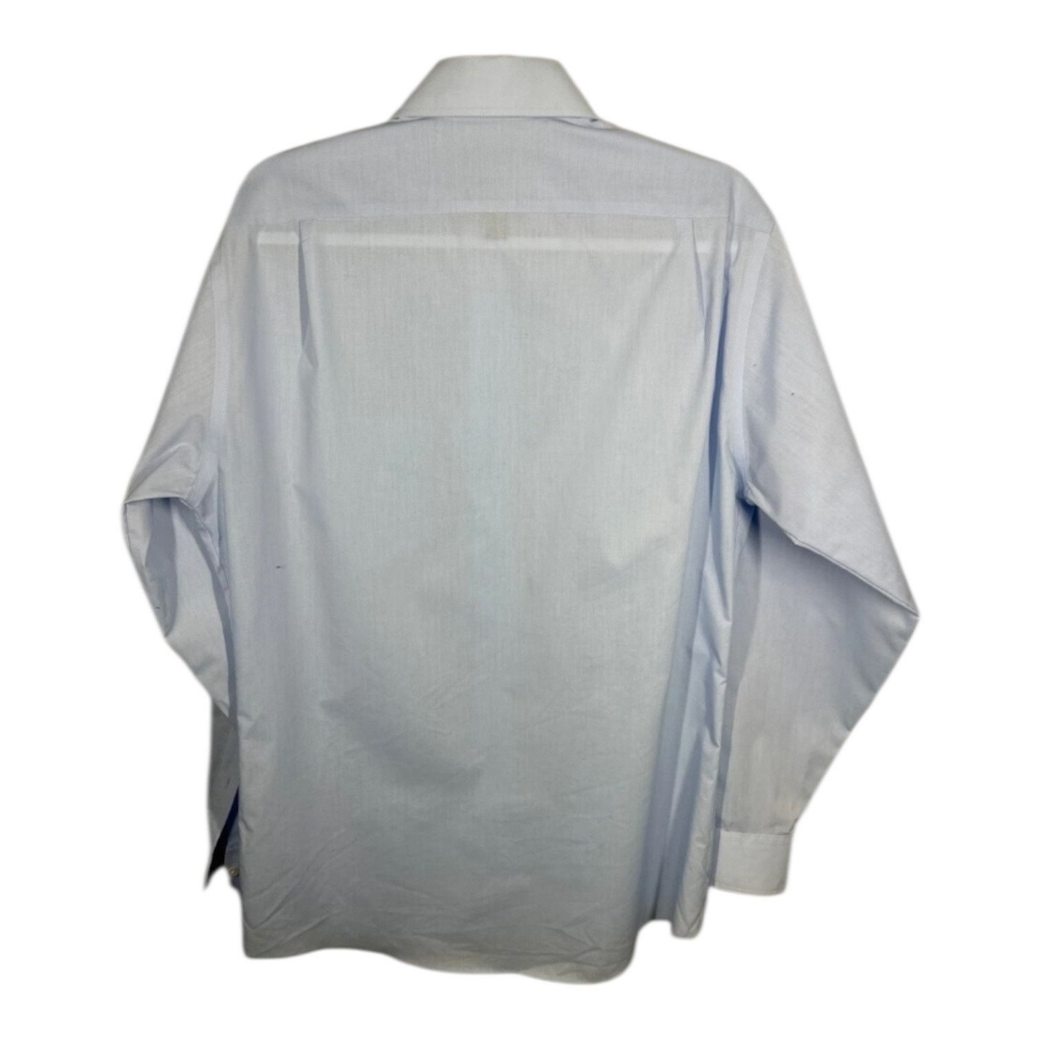 Stafford Stafford Light Blue Dress Shirt Mens M Button Down Size US M / EU 48-50 / 2 - 2 Thumbnail