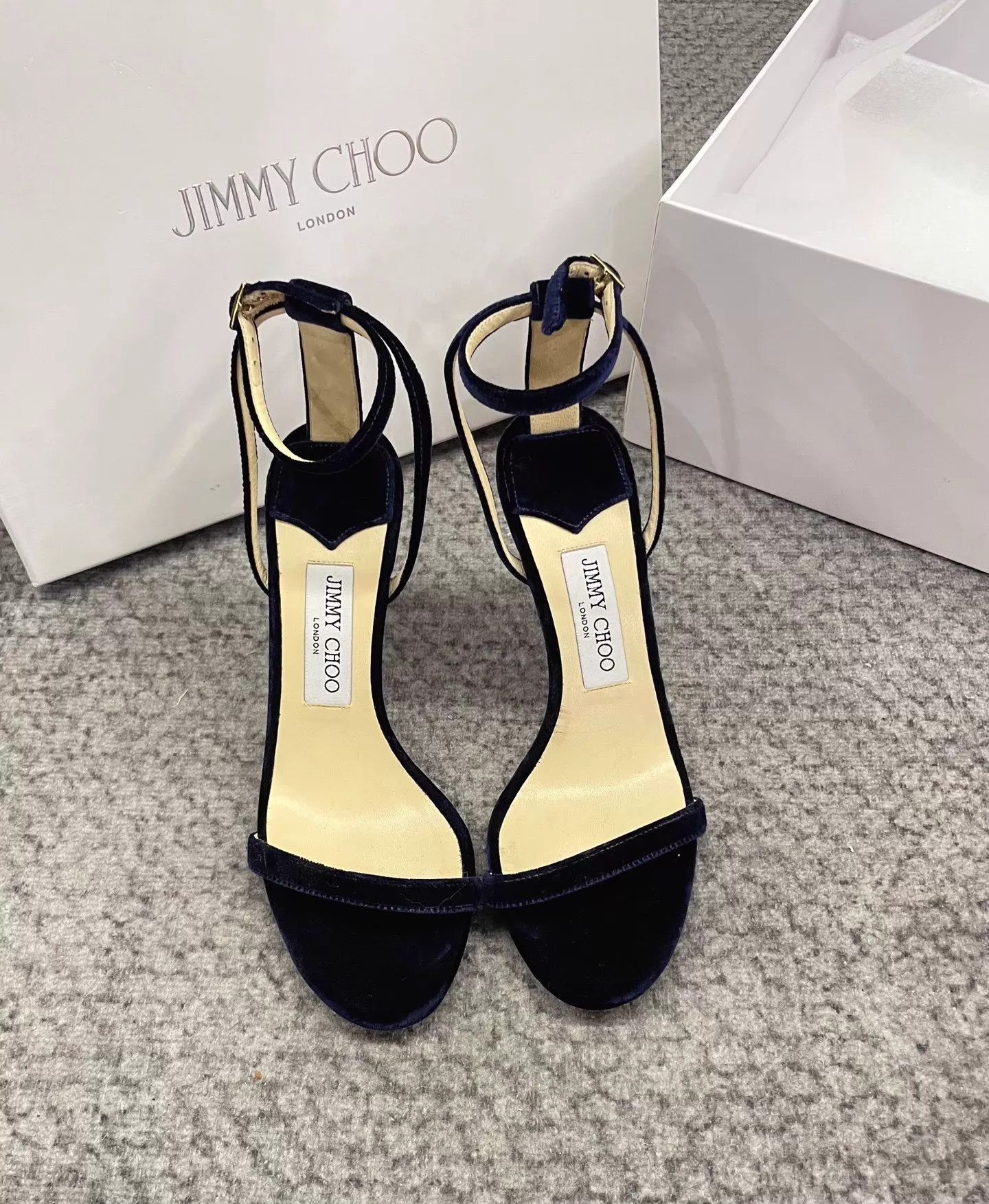 Jimmy Choo Jimmy Choo 9cm Stiletto Buckle One-Strap Sandals Size 38 Size US 7.5 / IT 37.5 - 1 Thumbnail