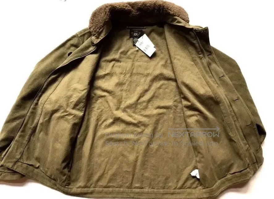 RRL Ralph Lauren rrl wool fur collar military corduroy jacket. Size US M / EU 48-50 / 2 - 4 Thumbnail