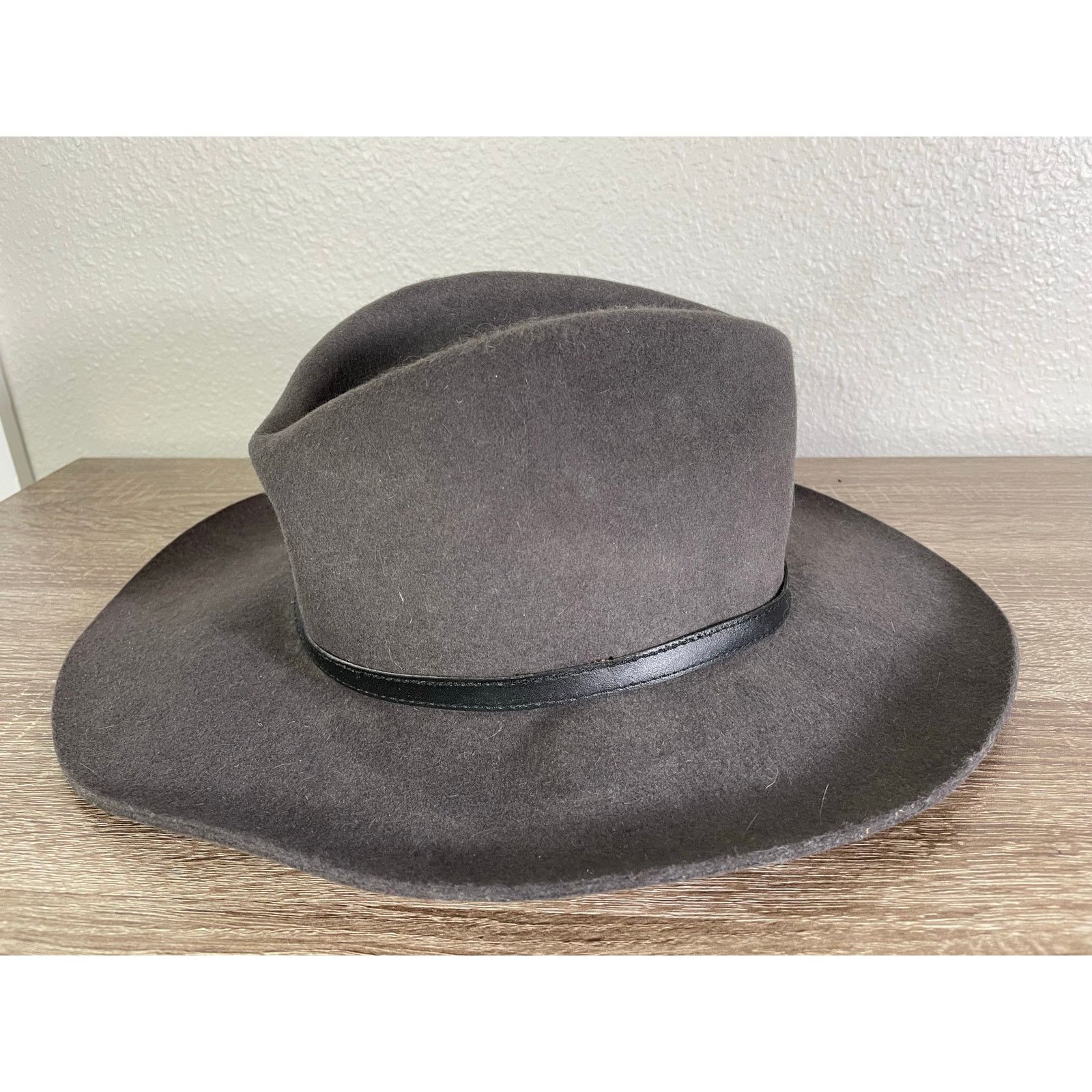 Vintage A. Adams & Spire Fur Felt Western Cowboy Hat Gray Size ONE SIZE - 8 Thumbnail