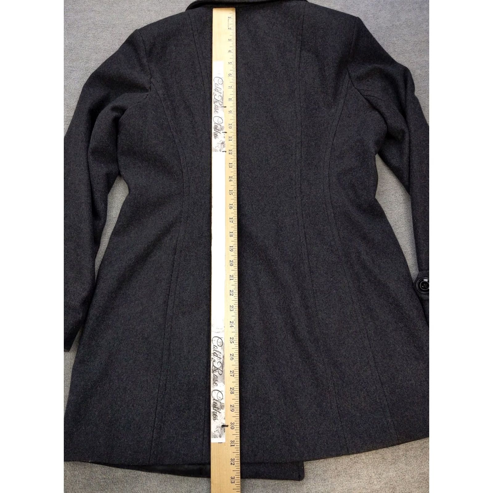 Anne Klein Anne Klein Coat Womens Medium Wool Blend Peacoat Button Front Winter Warm Melton Size M / US 6-8 / IT 42-44 - 7 Thumbnail