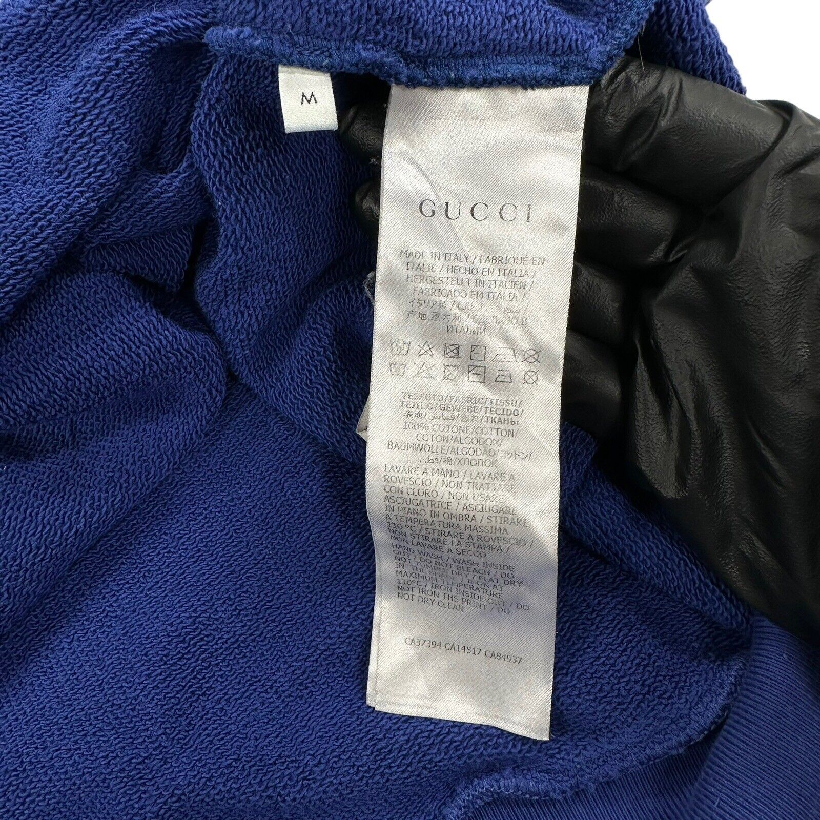 Gucci Gucci Size M Sweatshirt Deep Blue Vertical Logo Graphic Crew Size US M / EU 48-50 / 2 - 9 Thumbnail