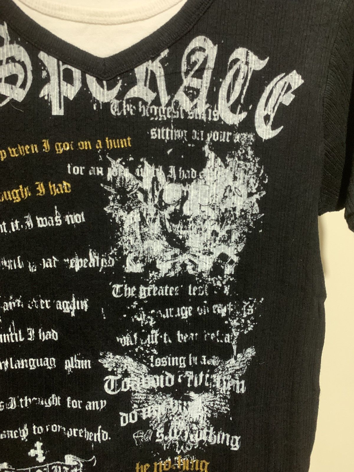 Hysteric Glamour × Undercover Japanese Strange Heaven Poem LGB Style Tee Shirt Size US L / EU 52-54 / 3 - 6 Thumbnail