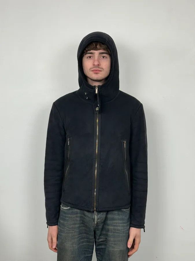 Emporio Armani FW2008 Emporio Armani Navy Shearling Jacket Size US S / EU 44-46 / 1 - 2 Thumbnail