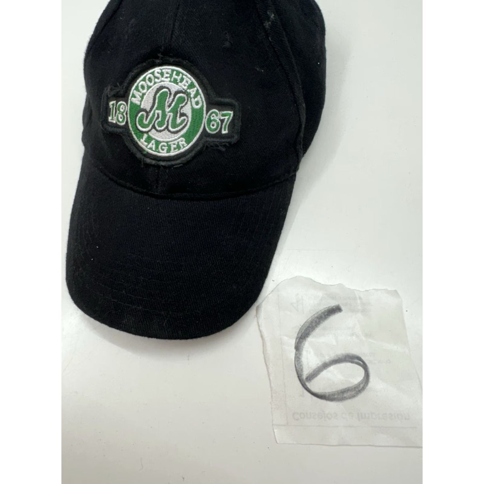 Logo 7 Unbranded Moosehead Lager Baseball Hat Embroidered M 1867 Logo Black Cap | Baseball Cap | Men | One Size | Black | 90s Outdoor Size ONE SIZE - 8 Thumbnail