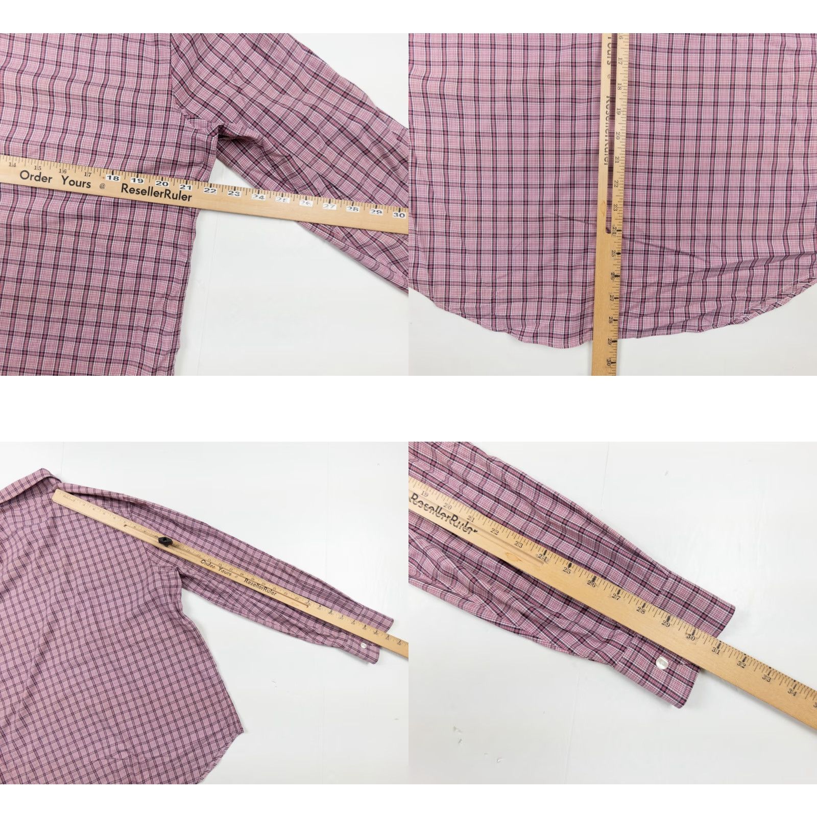 Bonobos Bonobos Men's Large Pink Plaid Long Sleeve Button-Up Shirt Lightweight Stretch Preppy Size US L / EU 52-54 / 3 - 8 Thumbnail