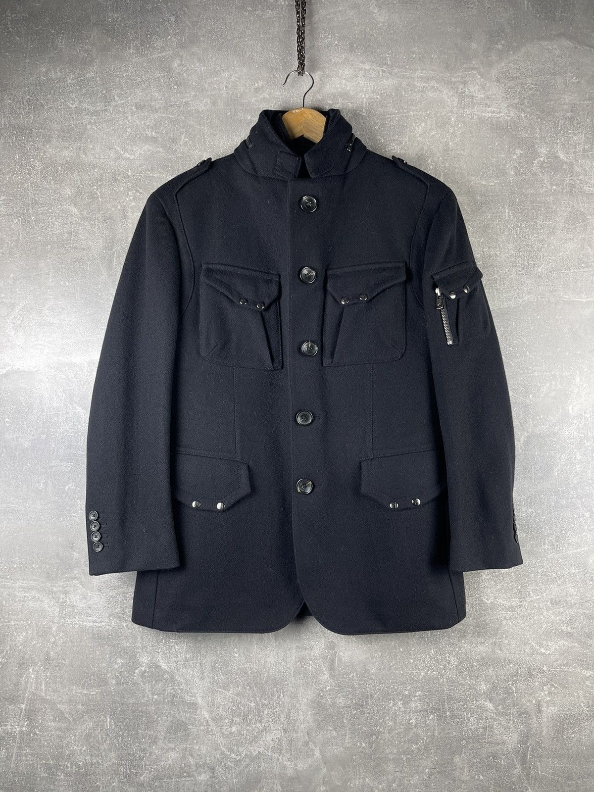 Montecore Montecore Wool Tailored Jacket with Removable Quilted Liner Size US L / EU 52-54 / 3 - 1 Thumbnail