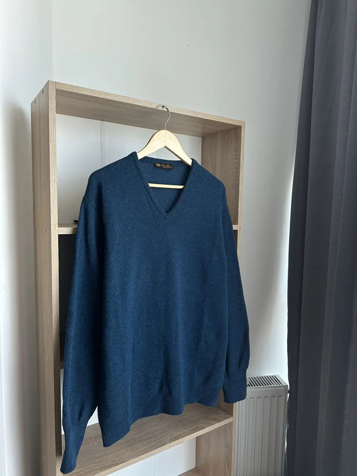 Loro Piana × Vintage Vintage Loro Piana Woll Blue Sweater Size US M / EU 48-50 / 2 - 5 Thumbnail