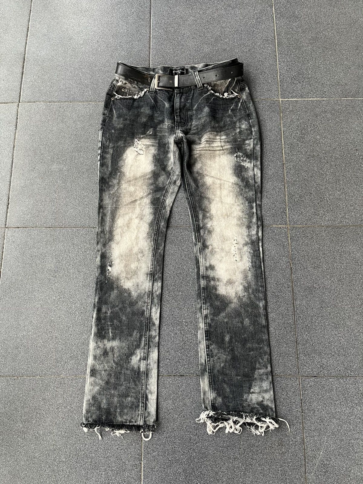 14th Addiction 🇯🇵Vtg y2k In The Attic Homme smoke distressed Jeans pats 🇯🇵 Size US 32 / EU 48 - 2 Thumbnail