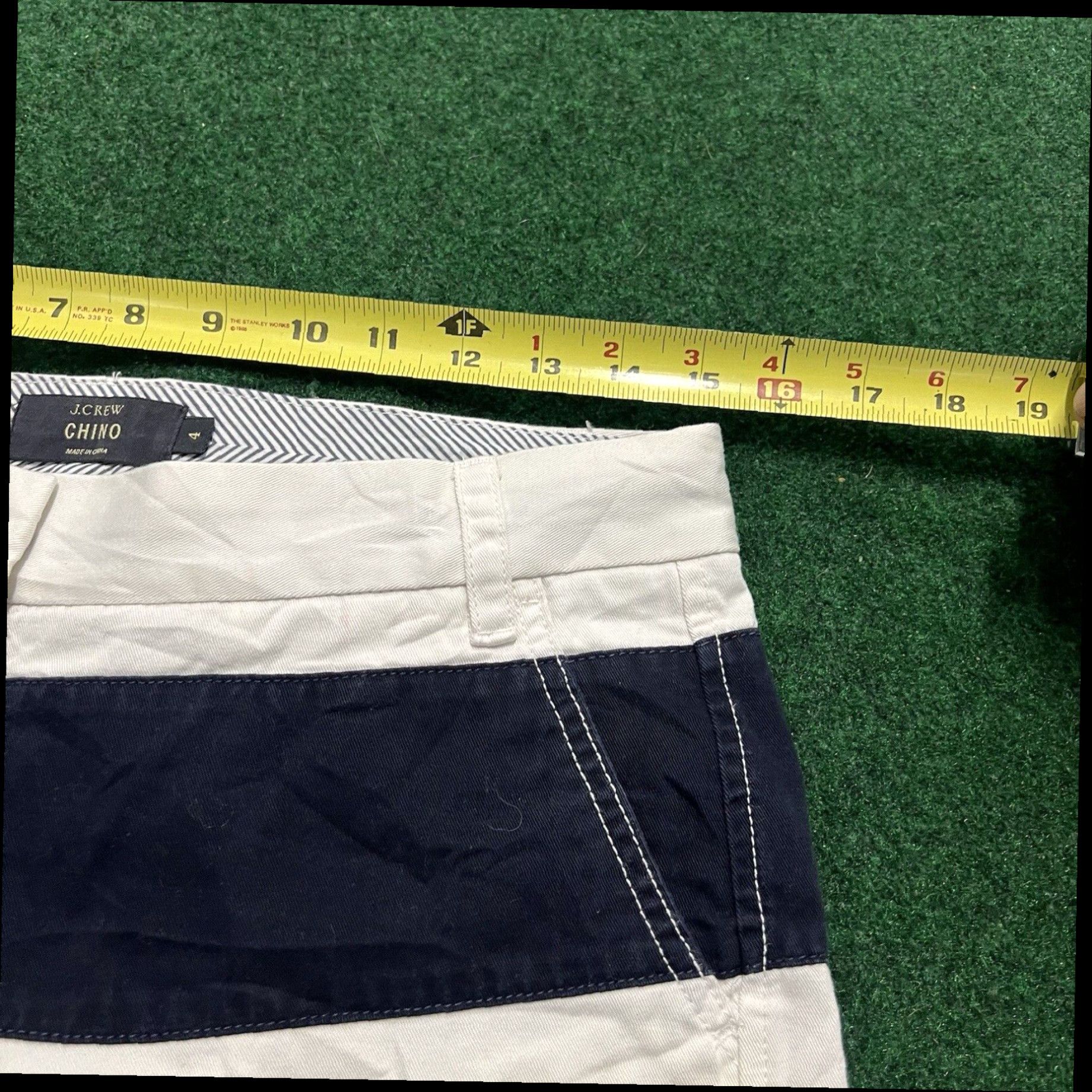 J.Crew J. Crew Chino Shorts Blue Size 4 Summer Working Walking Outdoors Size 27" / US 4 / IT 40 - 4 Thumbnail
