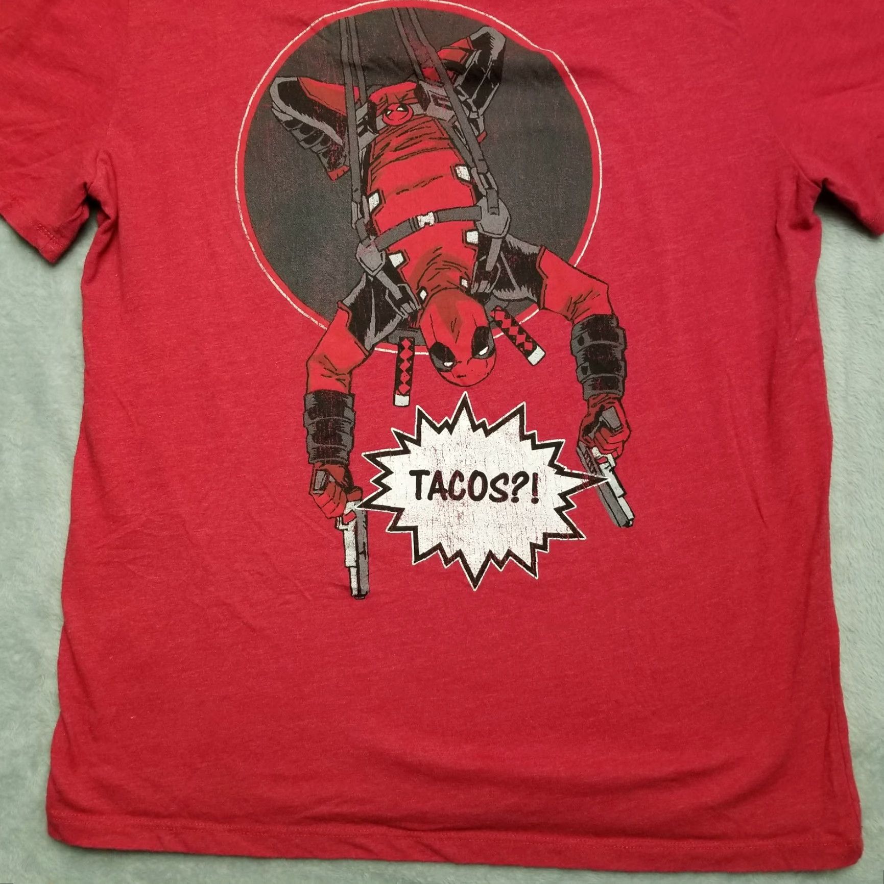Vintage Marvel Shirt Mens Large Red Ant Man Tacos Short Sleeve Crewneck End Game Casual Size US L / EU 52-54 / 3 - 3 Thumbnail