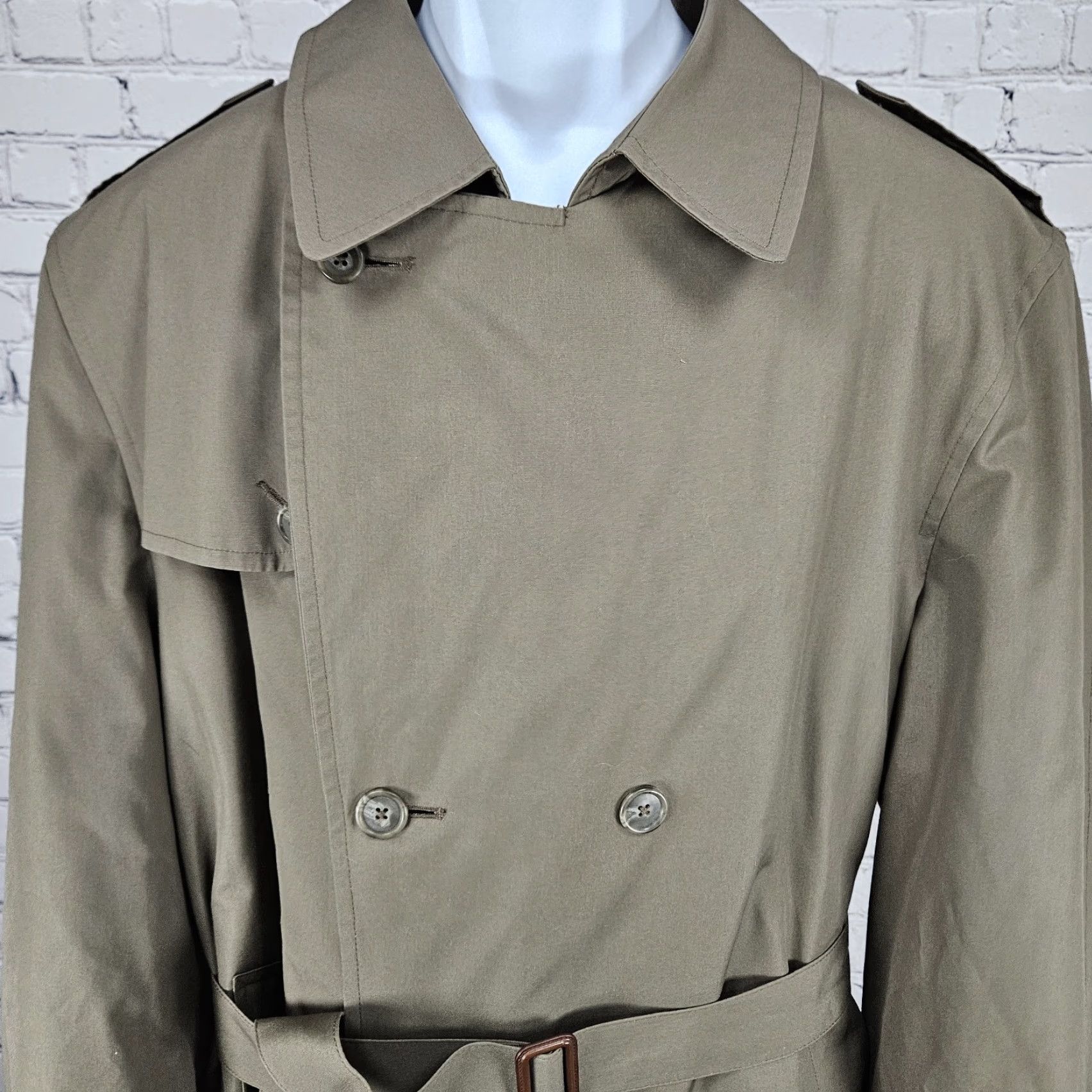Hart Schaffner Marx Hart Schaffner Marx Coat Trench Brown Belted Wool Liner 44L Mens Regular Long Jacket Size US S / EU 44-46 / 1 - 7 Thumbnail