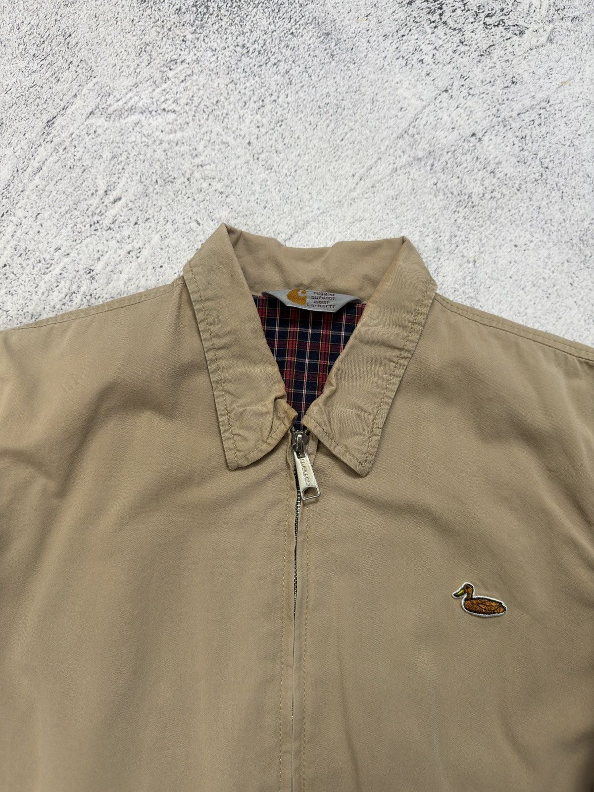 Carhartt Rare Archival Carhartt Huston Jacket Duck Embroidery Mallard Size US S / EU 44-46 / 1 - 5 Thumbnail