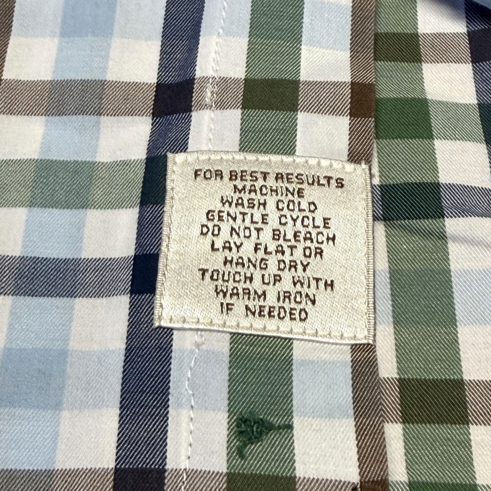 Peter Millar Peter Millar Shirt Mens Large Multicolor Plaid Cotton Button Up Long Sleeve Size US L / EU 52-54 / 3 - 6 Thumbnail