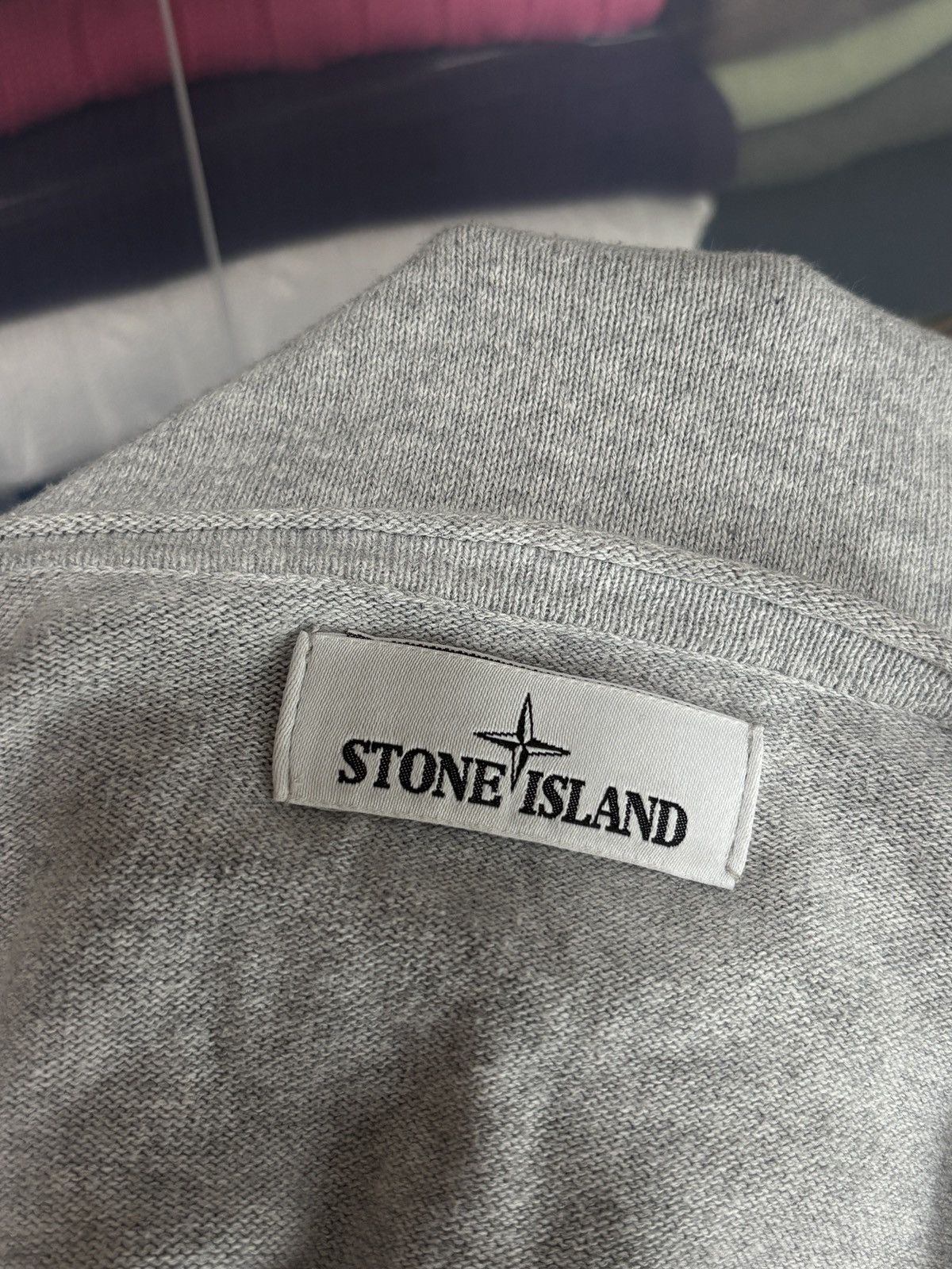 Stone Island Stone Island Vintage Grey Long Sleeve Thin Cotton Sweater Size US L / EU 52-54 / 3 - 10 Thumbnail