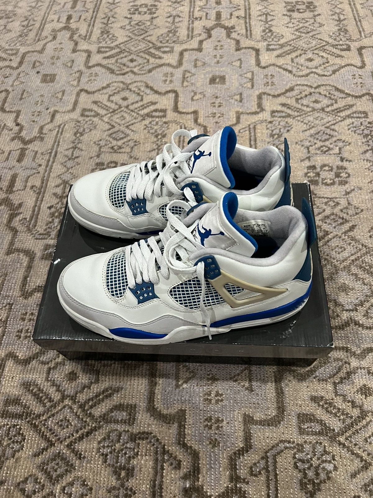 blue suede jordan 4s