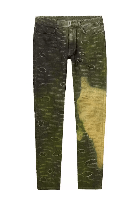 Givenchy $2000 Givenchy Slim Fit Tapered Distressed Paint Jeans Size US 32 / EU 48 - 1 Thumbnail