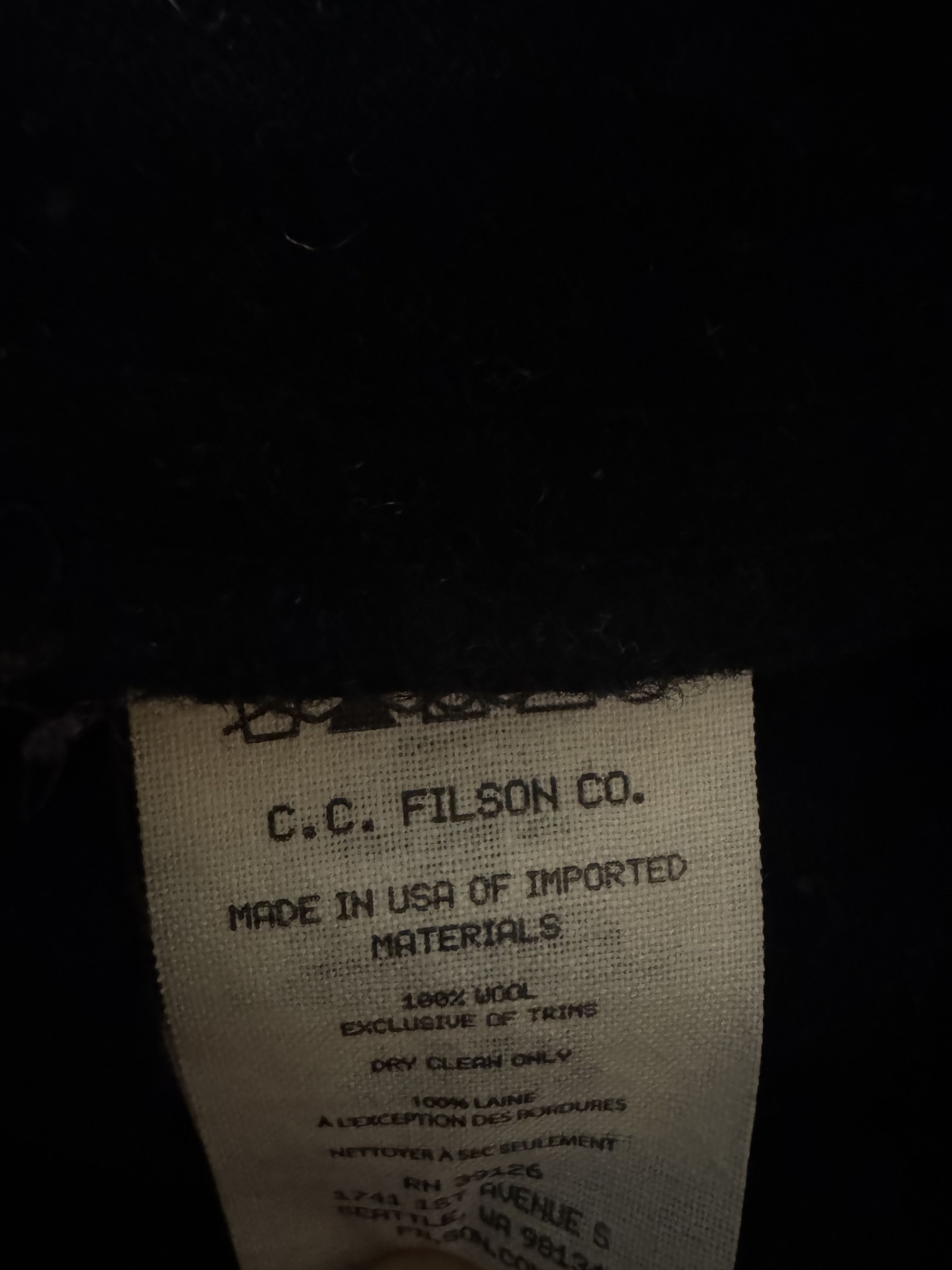 Filson Filson 40s-style Mackinaw Wool Cruiser Jacket Charcoal SM Size US S / EU 44-46 / 1 - 5 Thumbnail