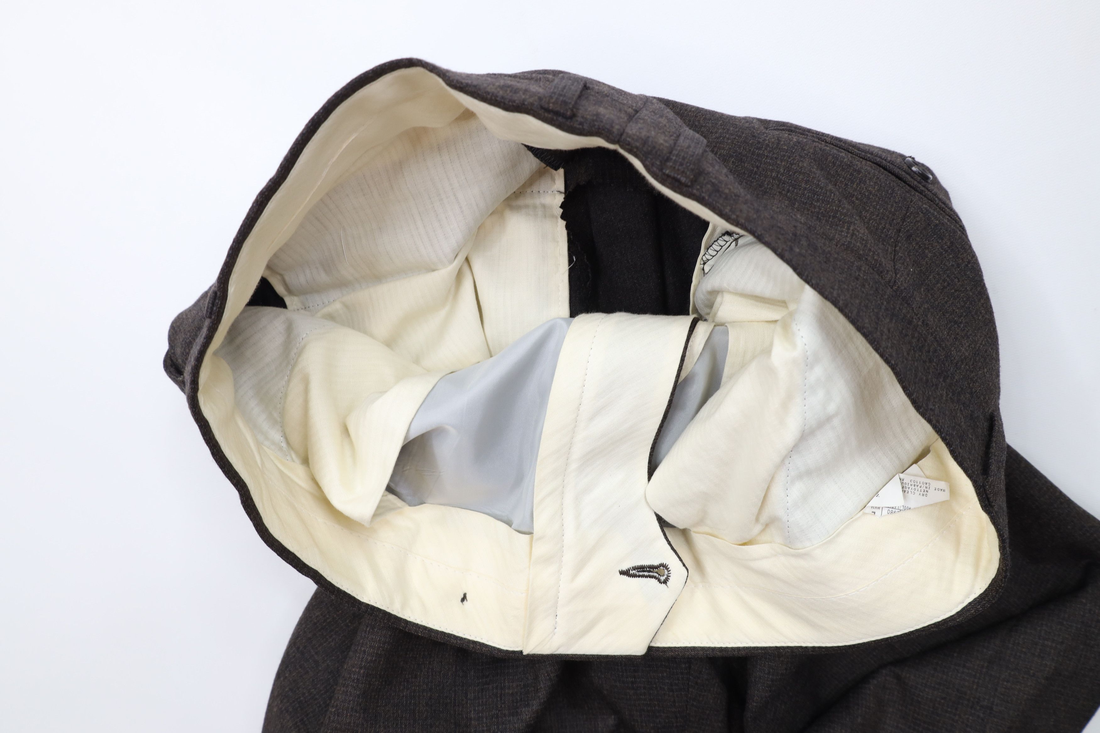 Vintage Vintage 90s Streetwear Cuffed Wide Leg Chino Pants Brown Size US 34 / EU 50 - 6 Thumbnail