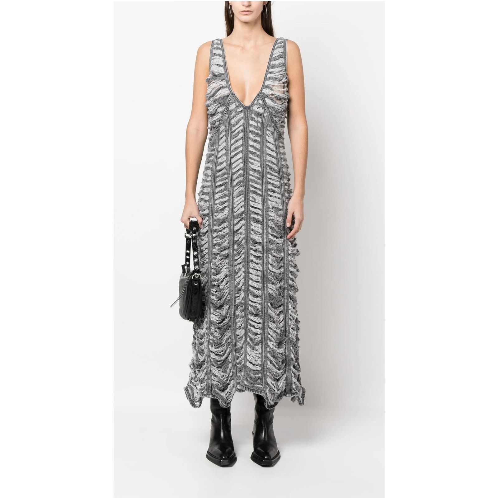 Diesel Diesel De-Arie-ads Distressed Denim Dress NWT Size Small Size S / US 4 / IT 40 - 1 Thumbnail