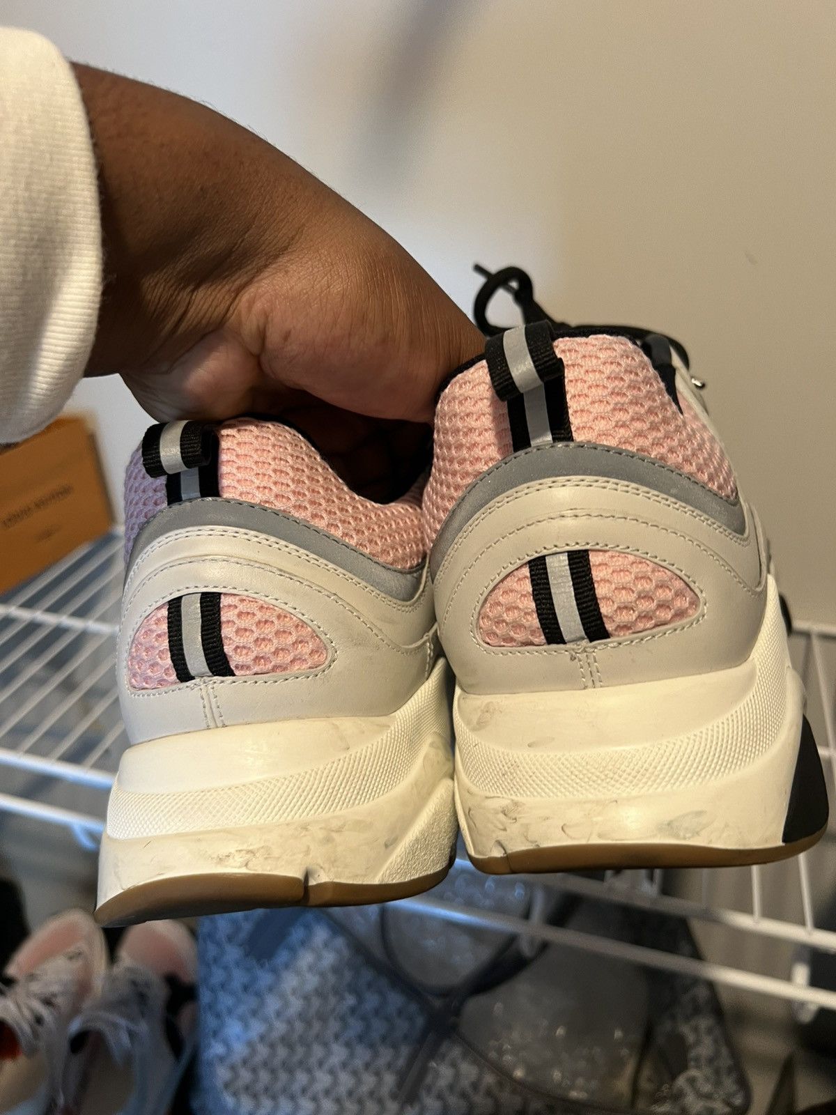 Dior Dior B22 Pale Pink Grey Size US 12 / EU 45 - 7 Thumbnail