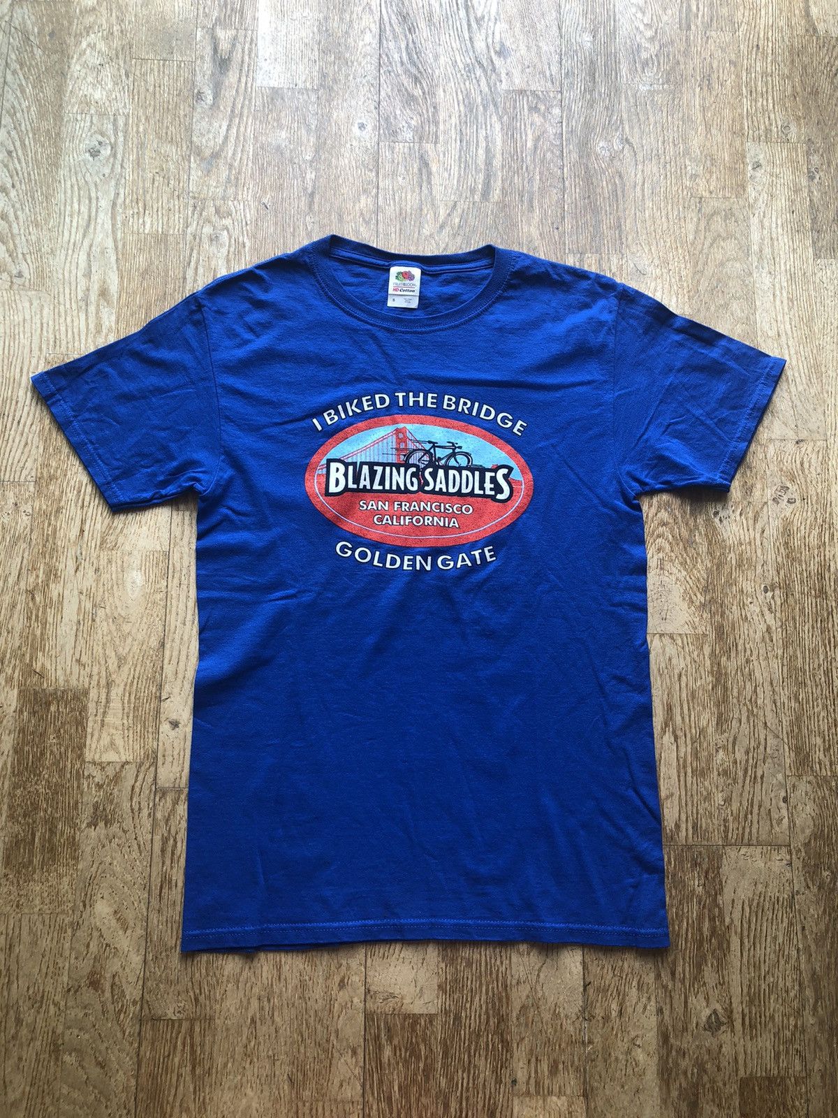 Vintage VINTAGE GOLDEN GATE SAN FRANCISCO CALI BIKING TEE SHIRT Size US S / EU 44-46 / 1 - 1 Thumbnail