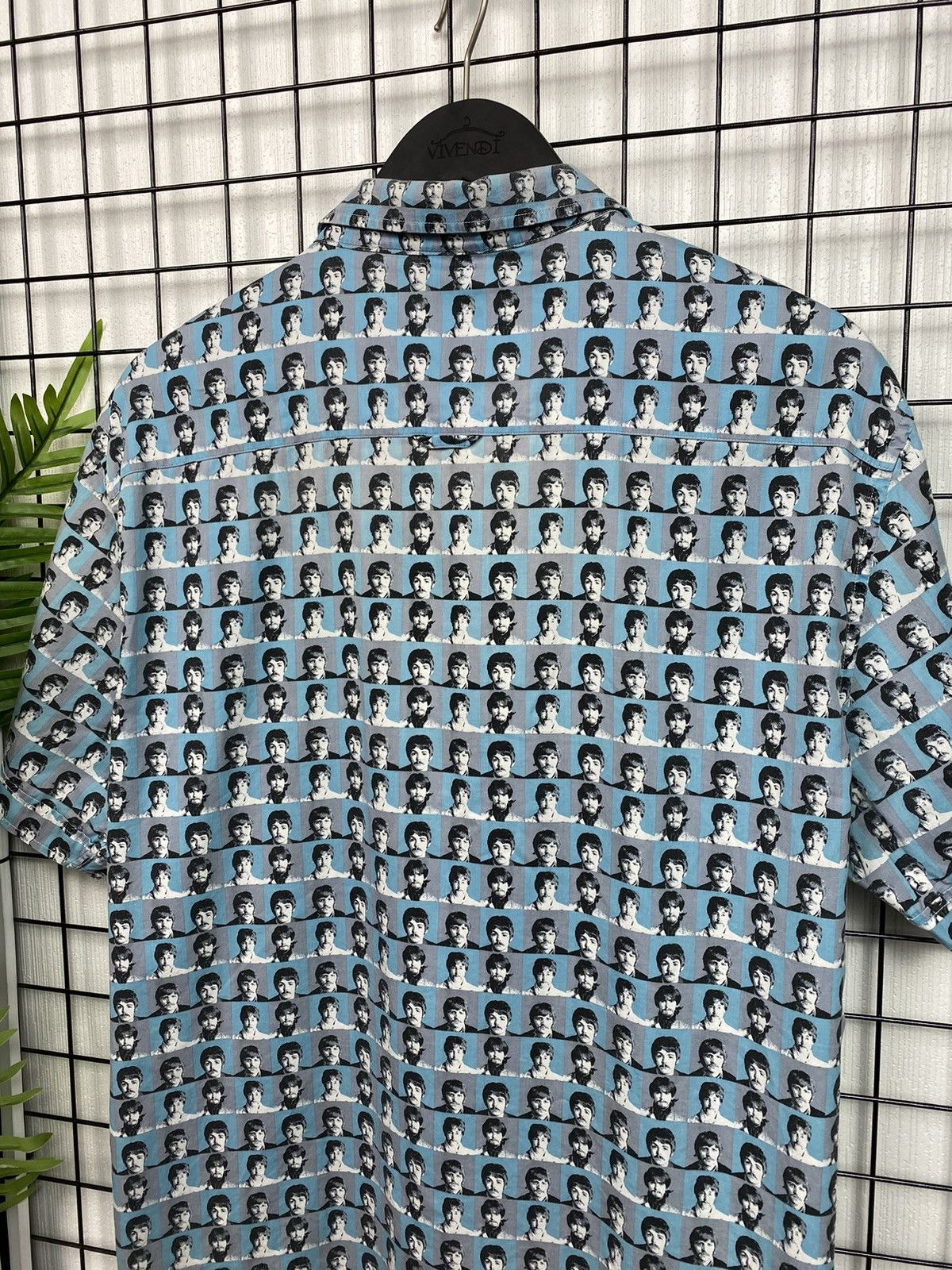 Band Tees The Beatles monogram faces shirt All over print Men oversize Size US XXL / EU 58 / 5 - 16 Thumbnail