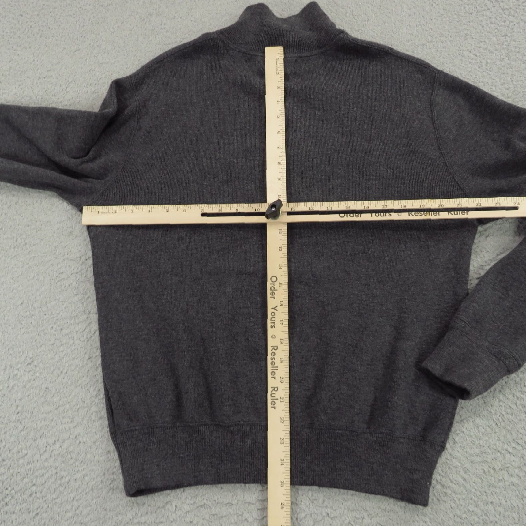 Polo Ralph Lauren VINTAGE Polo Ralph Lauren Sweater Men Large Heather Charcoal Embroidered Script Spellout Size US L / EU 52-54 / 3 - 7 Thumbnail